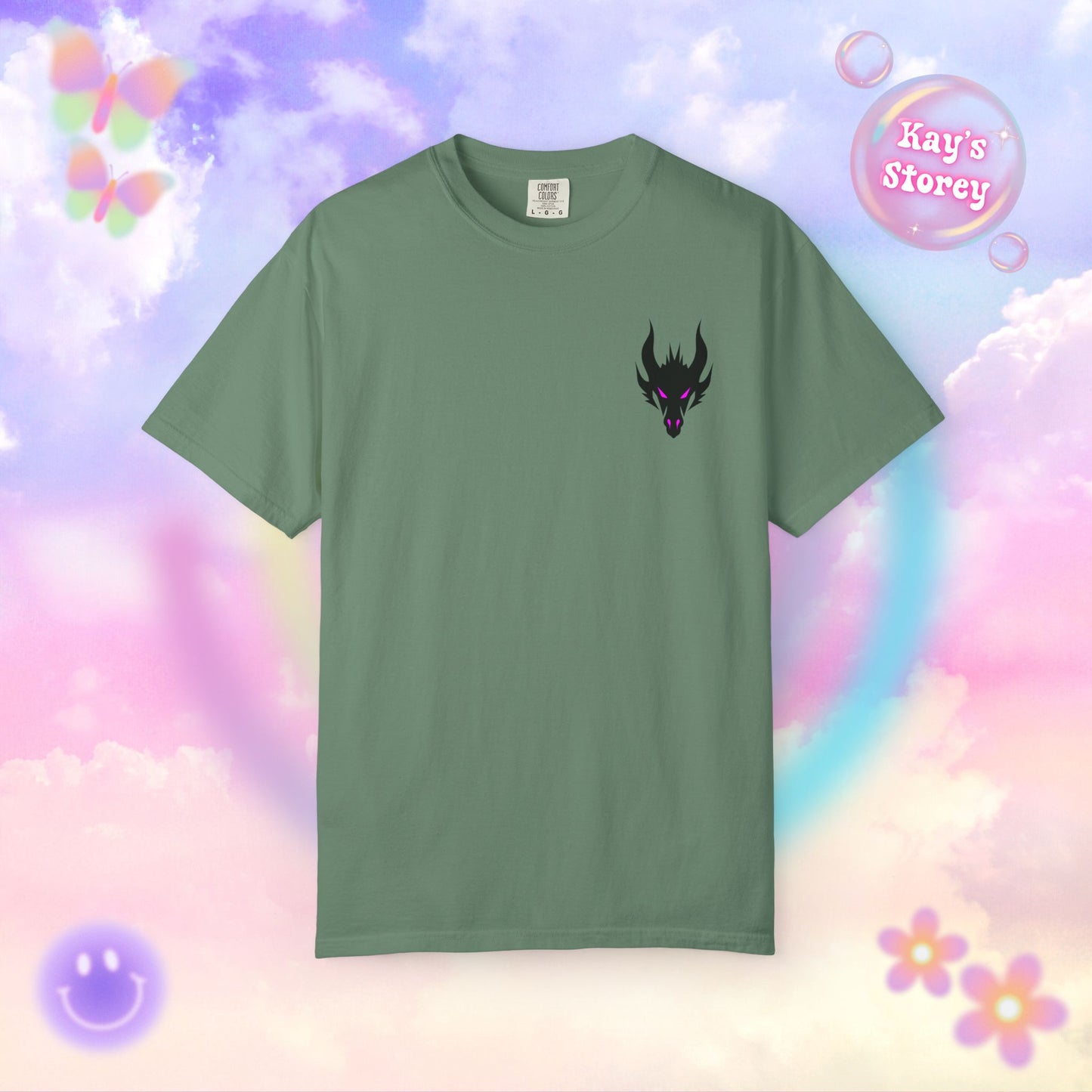 Book Dragon Pink Comfort Colors T-Shirt