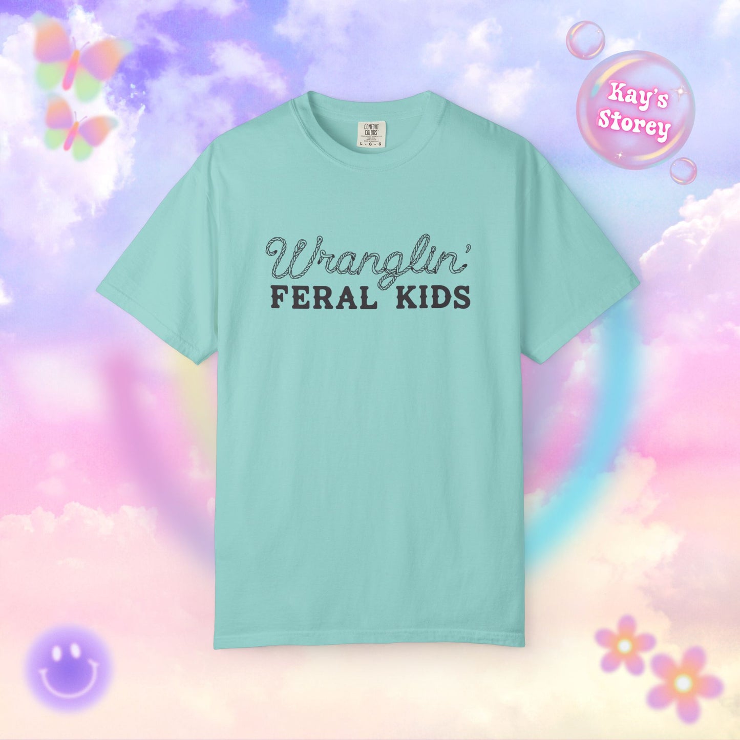 Wranglin' Feral Kids Comfort Colors T-Shirt