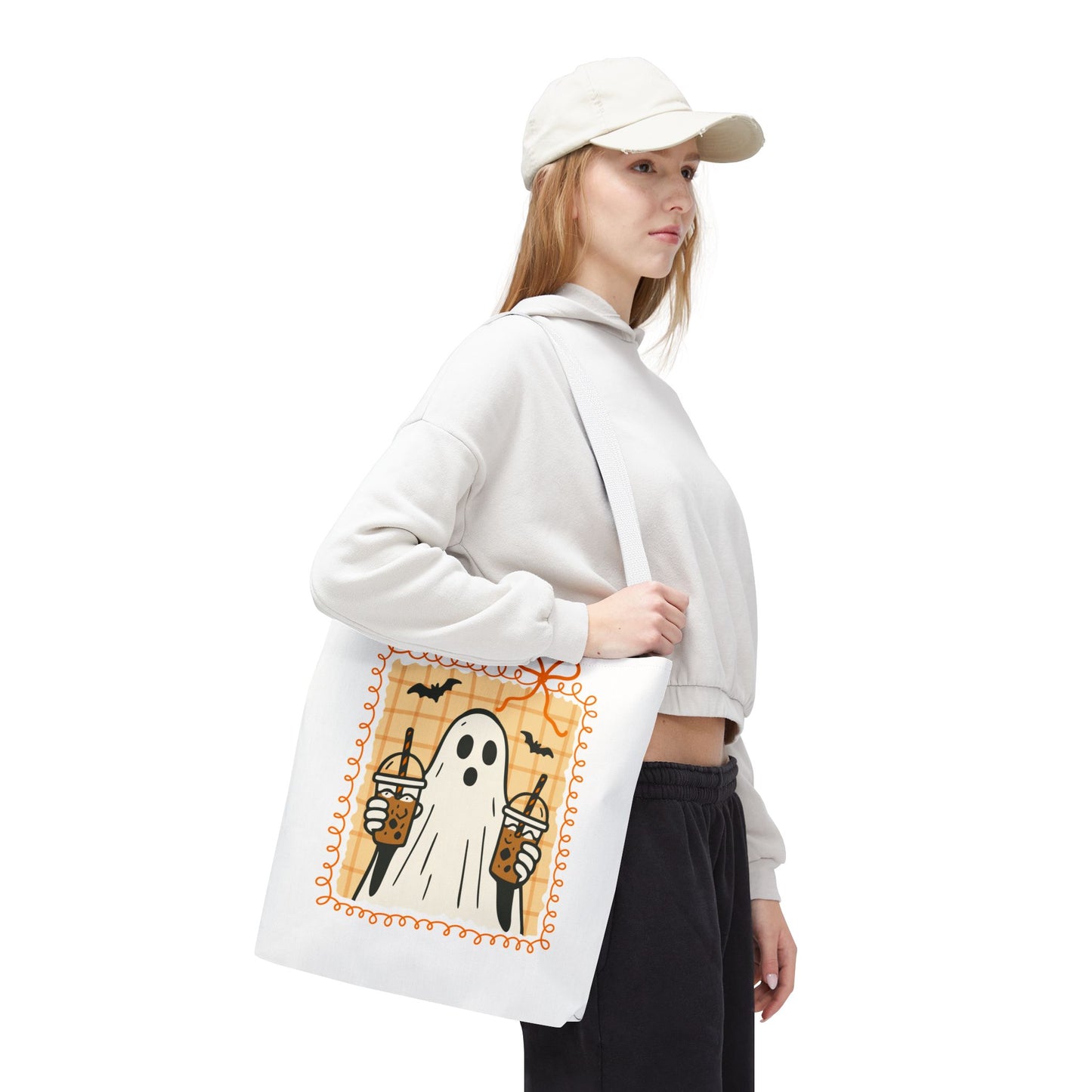 Spooky Season Ghostly Coffee Tote Bag