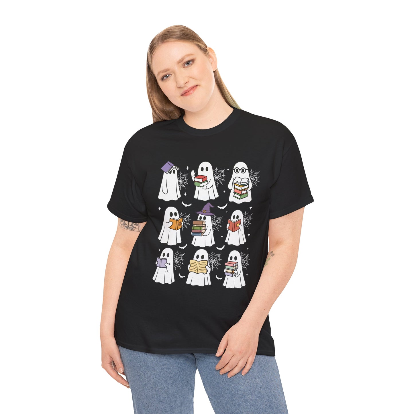 Bookish Ghosts Tee - Halloween Gift