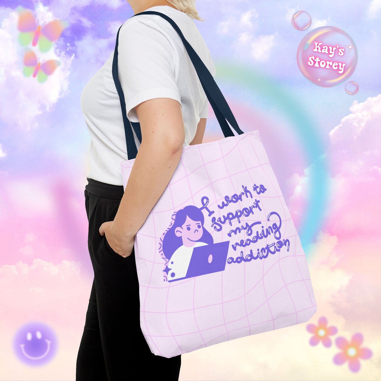 Reading Addiction Tote Bag