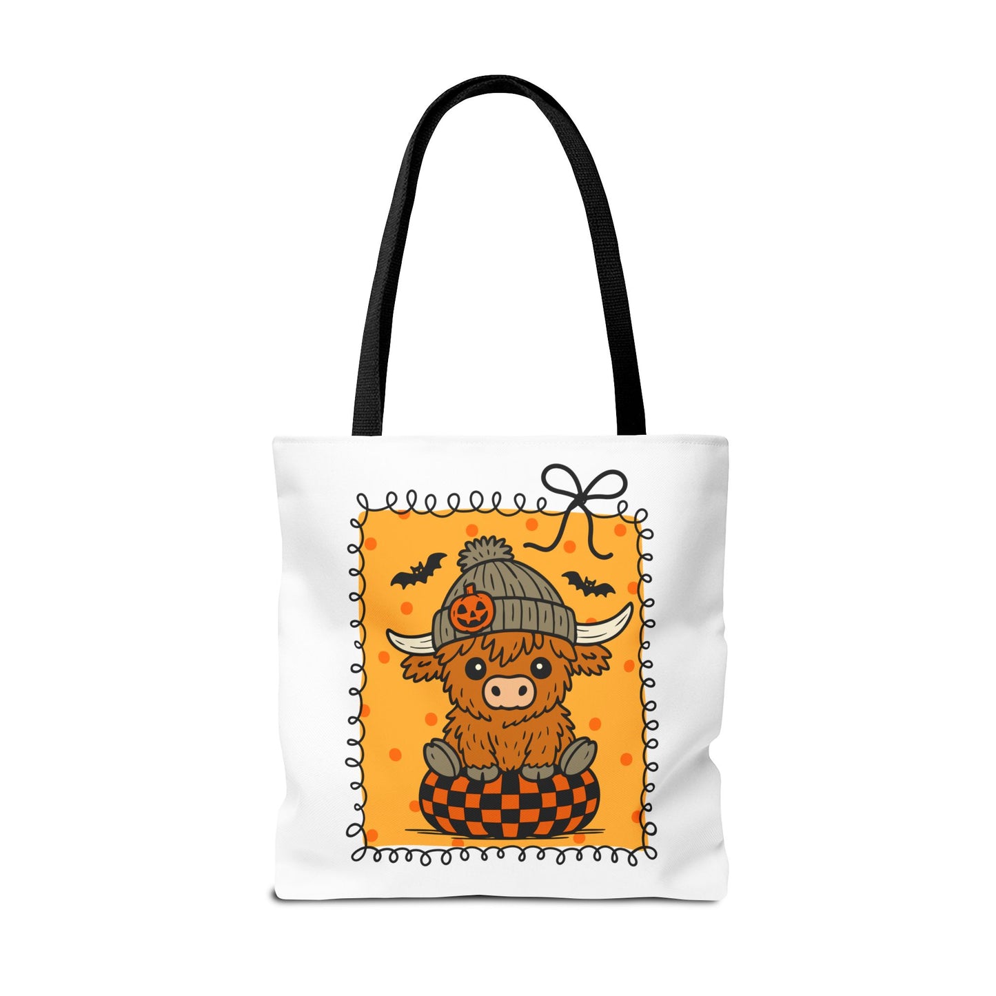 Spooky Season Highland Cow Tote Bag