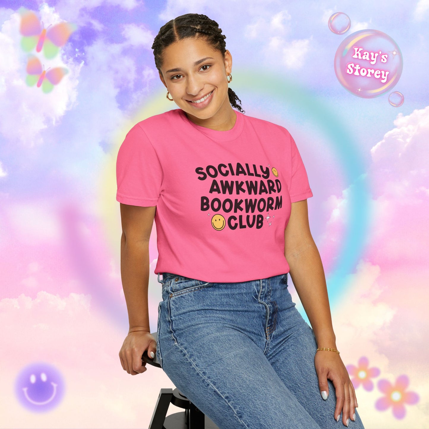 Socially Awkward Bookworm Club Comfort Colors T-Shirt