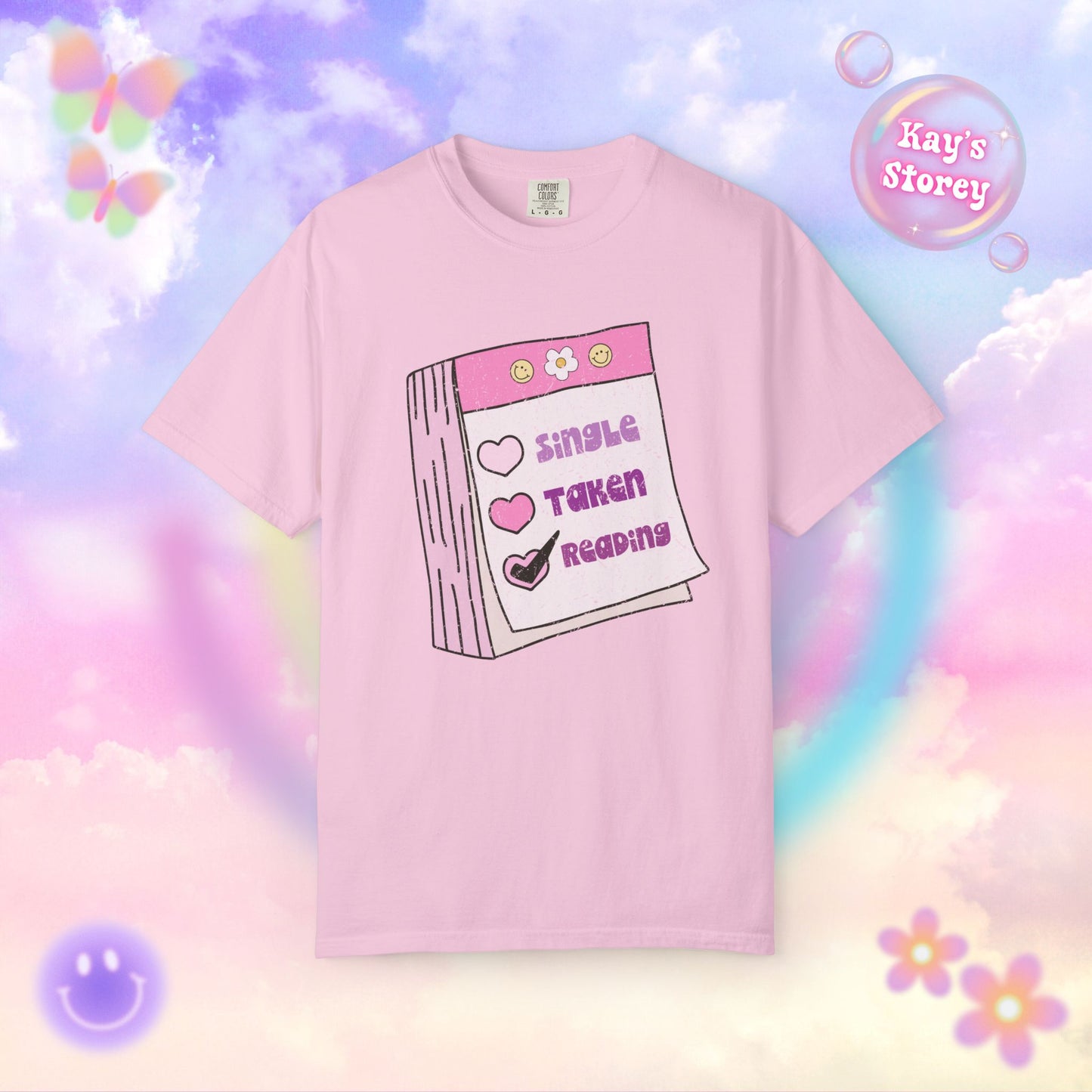 Single, Taken, Reading Comfort Colors T-Shirt