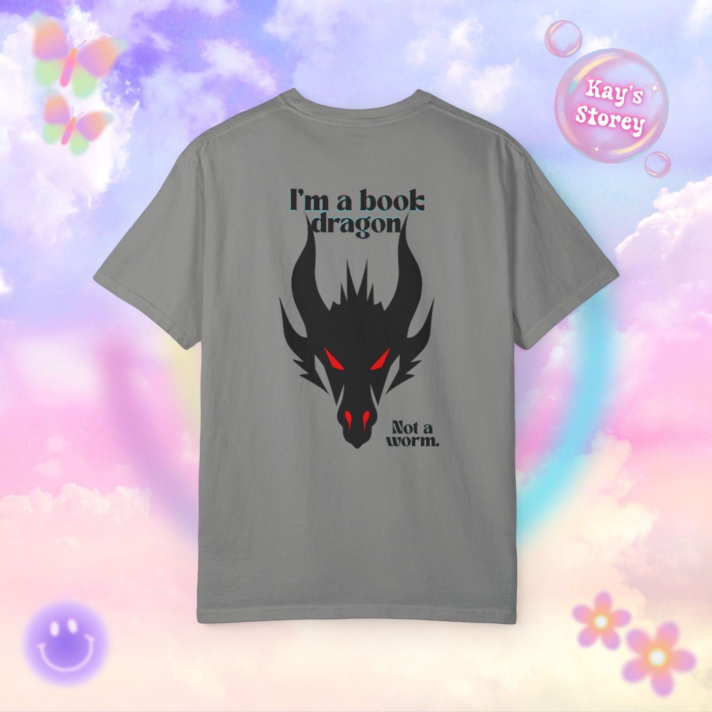 Book Dragon Red Comfort Colors T-Shirt