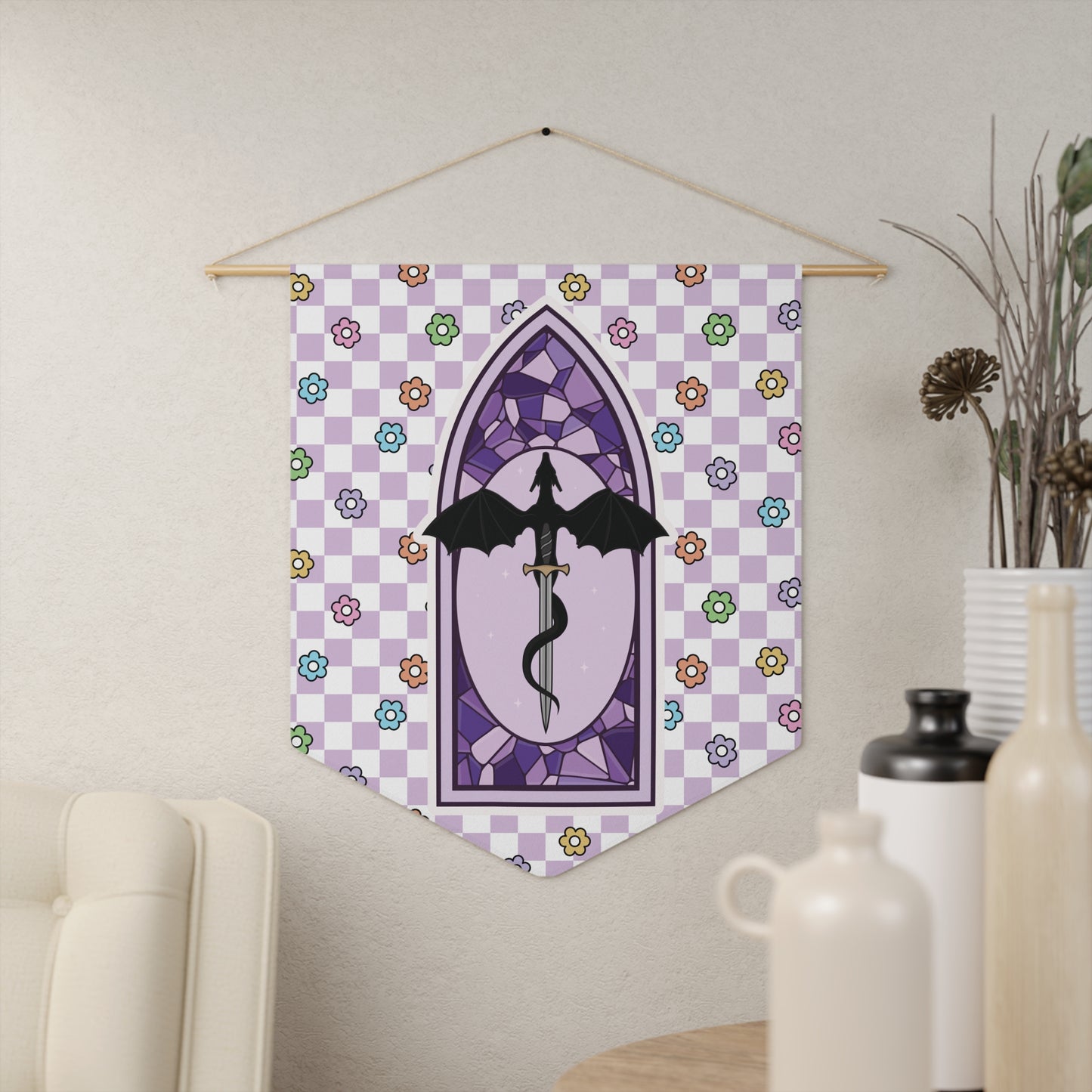 Purple Romantasy Pennant