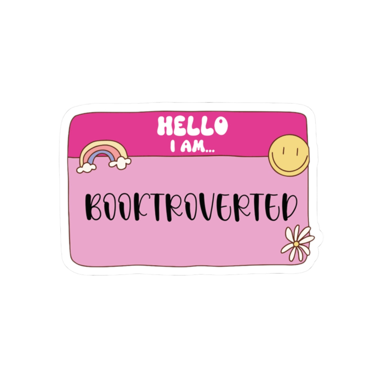 Booktroverted Sticker