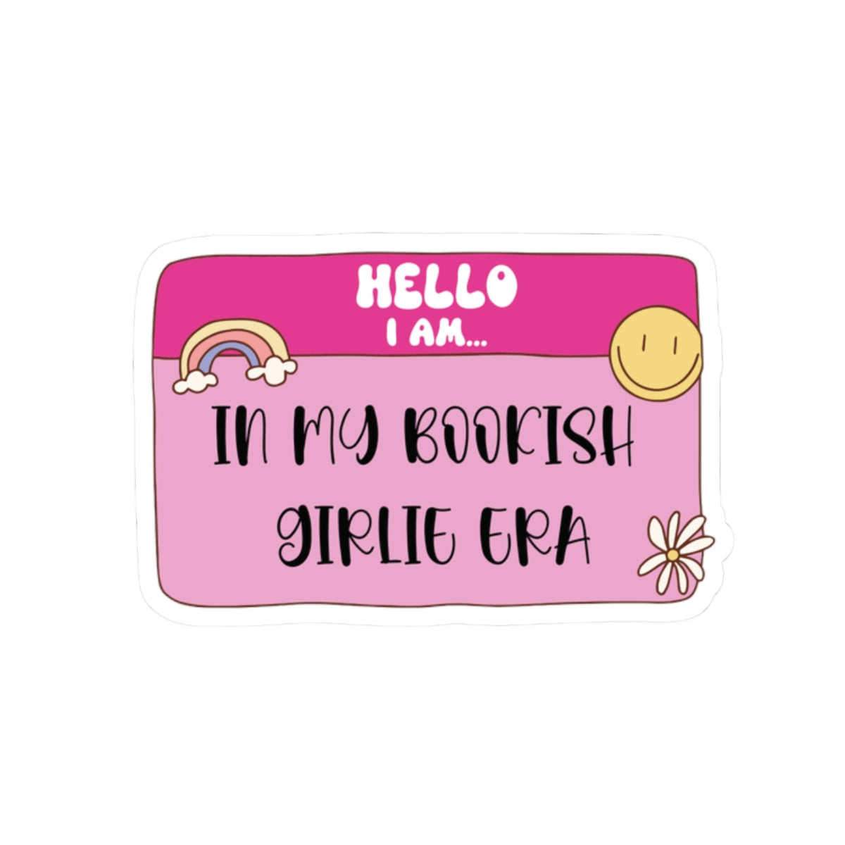 Bookish Girlie Era Sticker