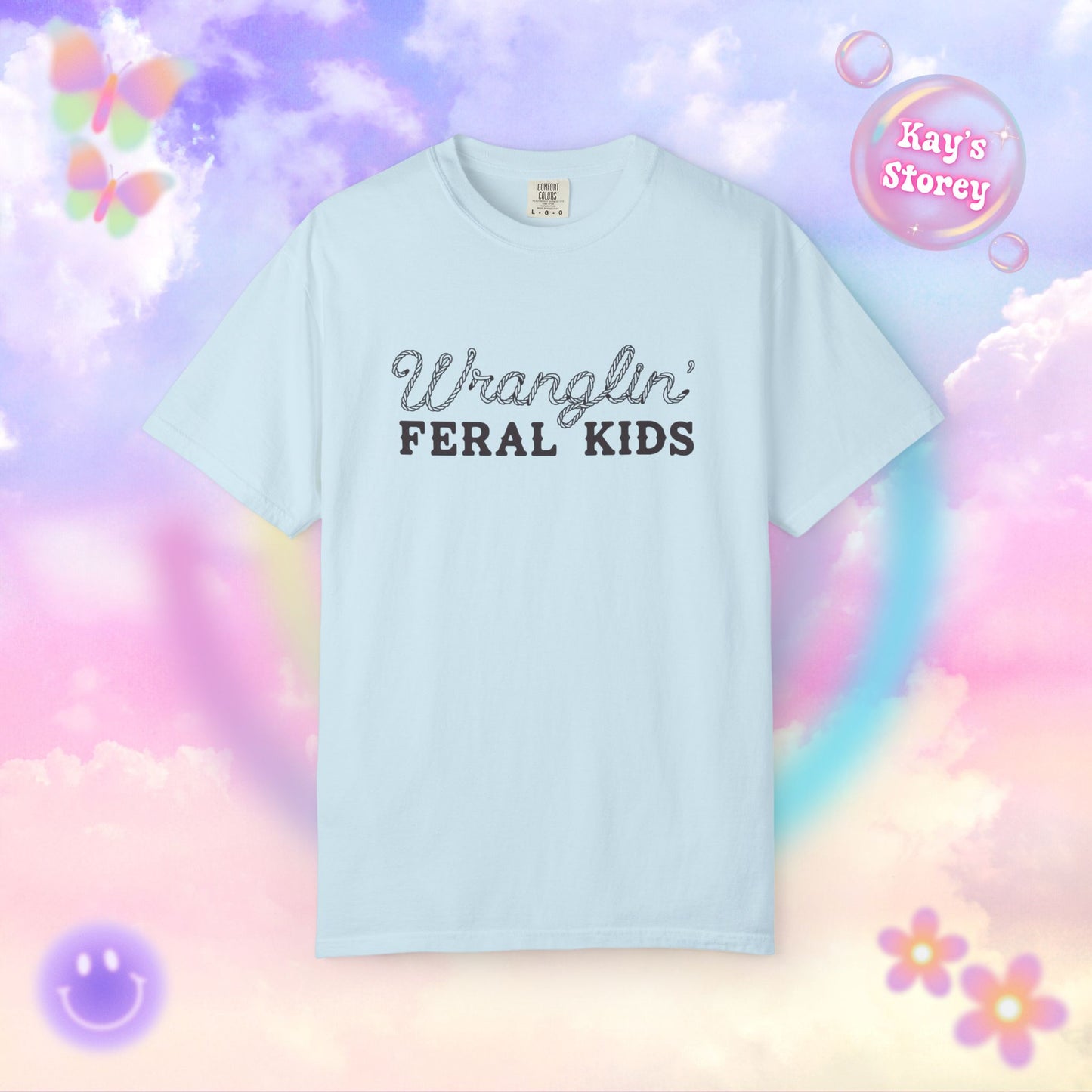 Wranglin' Feral Kids Comfort Colors T-Shirt