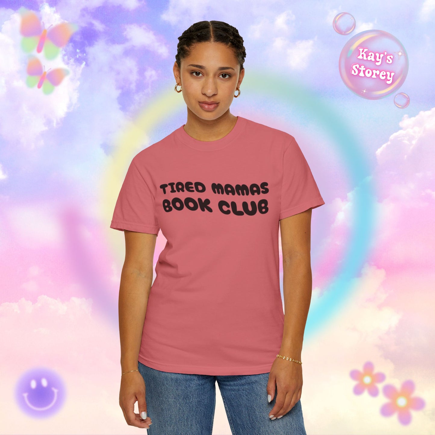 Tired Mamas Book Club Comfort Colors T-Shirt