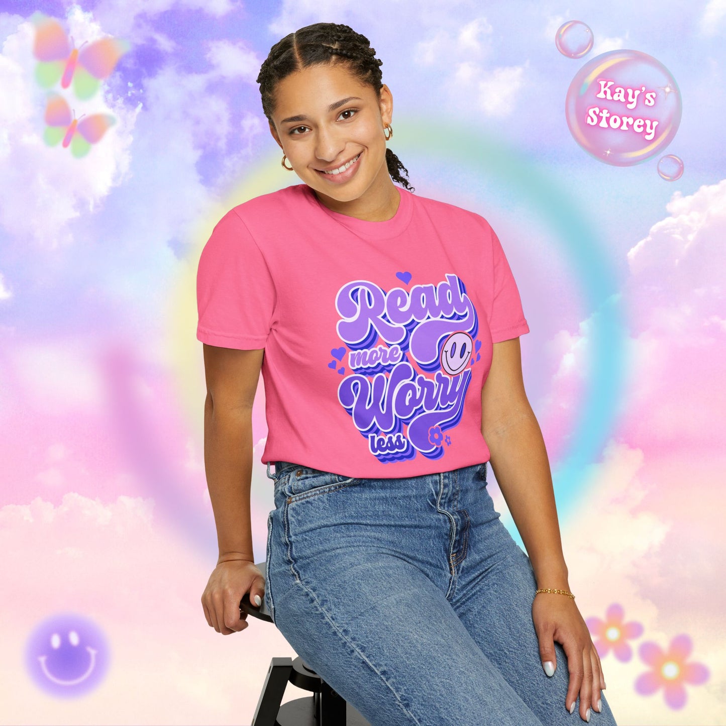 Read More, Worry Less Comfort Colors T-Shirt