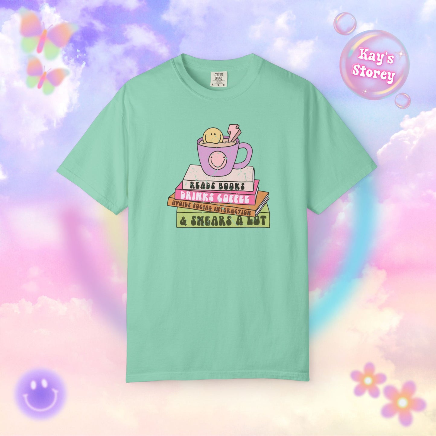 Reads Books... Comfort Colors T-Shirt