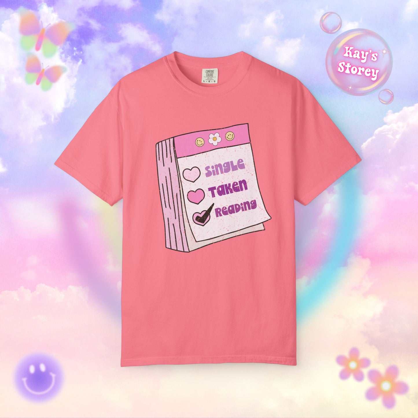 Single, Taken, Reading Comfort Colors T-Shirt