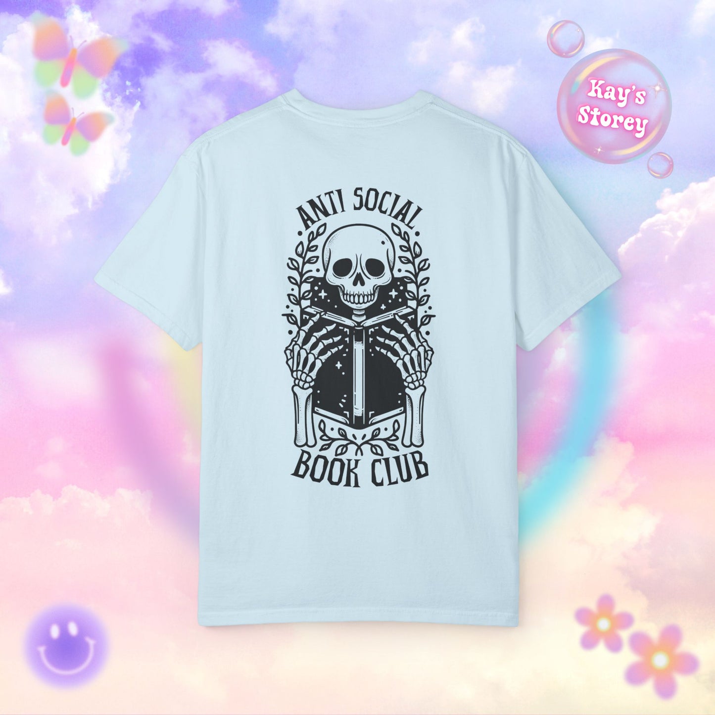 Skeleton Anti Social Comfort Colors T-Shirt