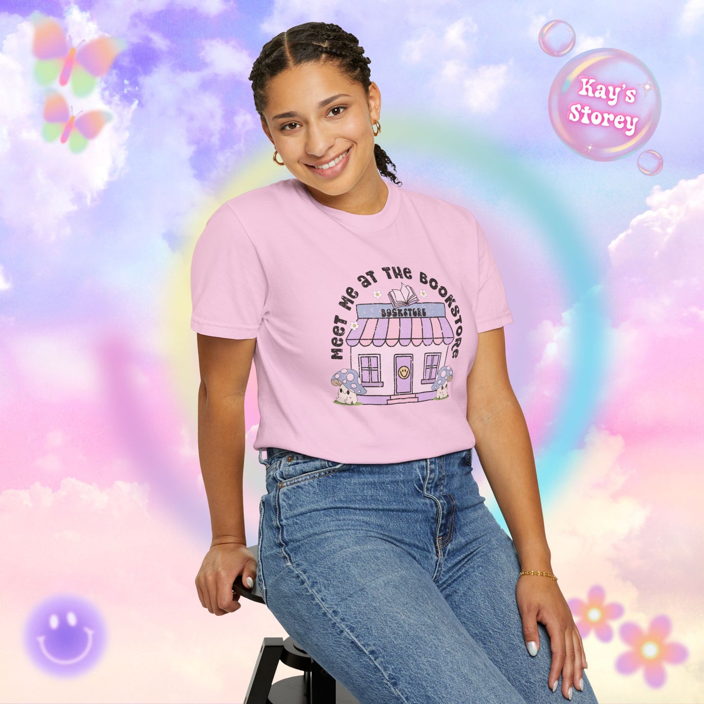 Meet Me At The Bookstore Comfort Colors T-Shirt