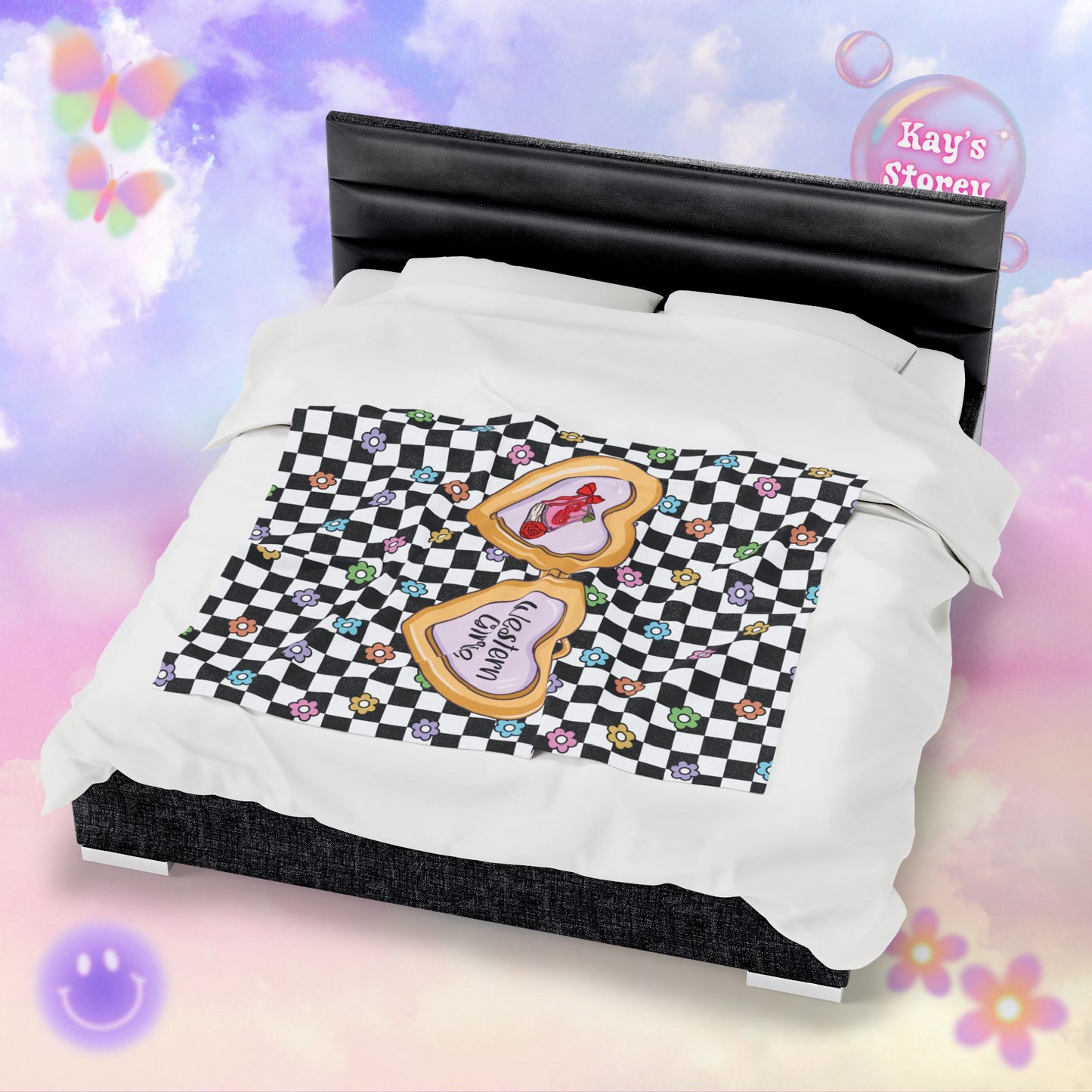 Western Girlie Velveteen Plush Blanket