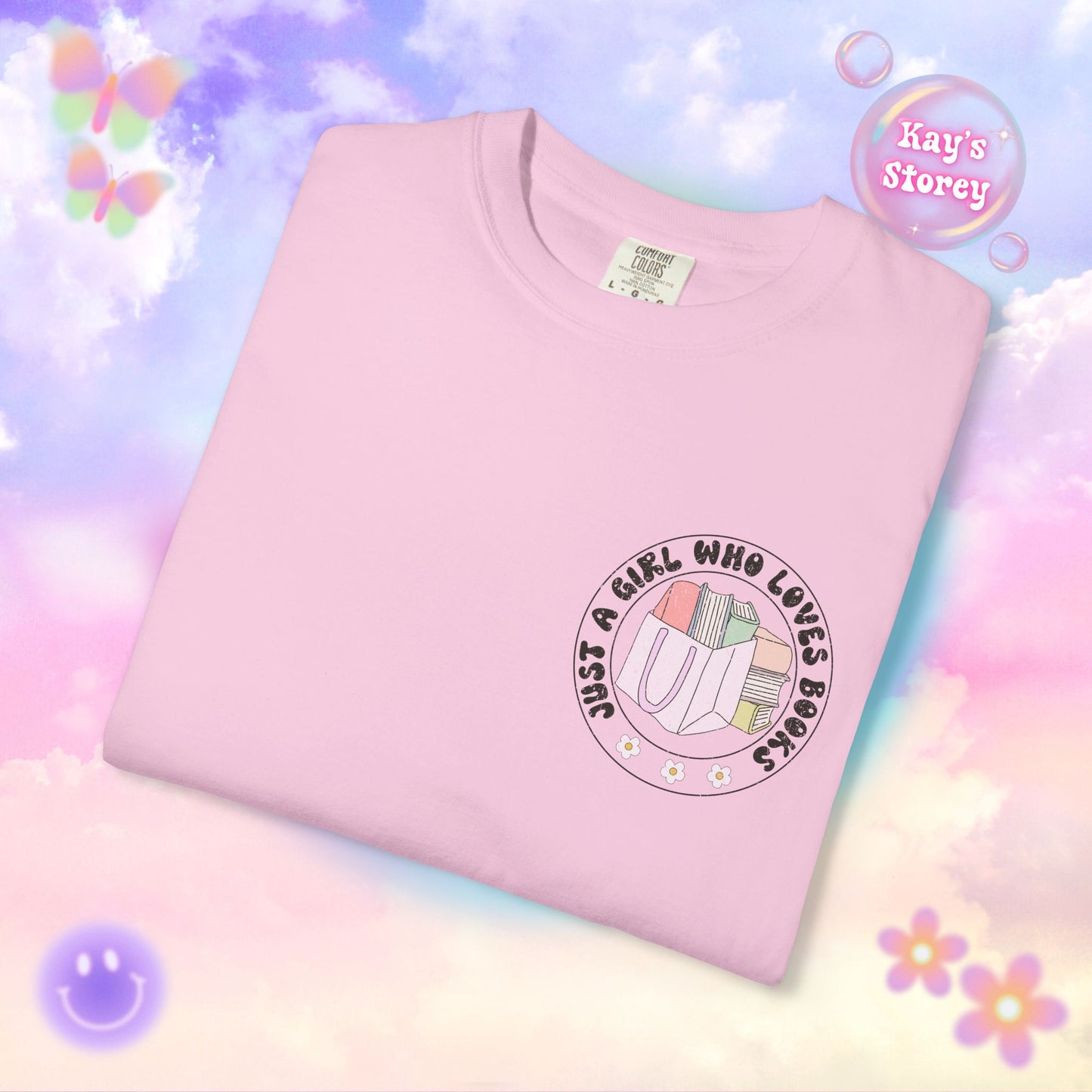 Just A Girl Who Loves Books Comfort Colors T-Shirt