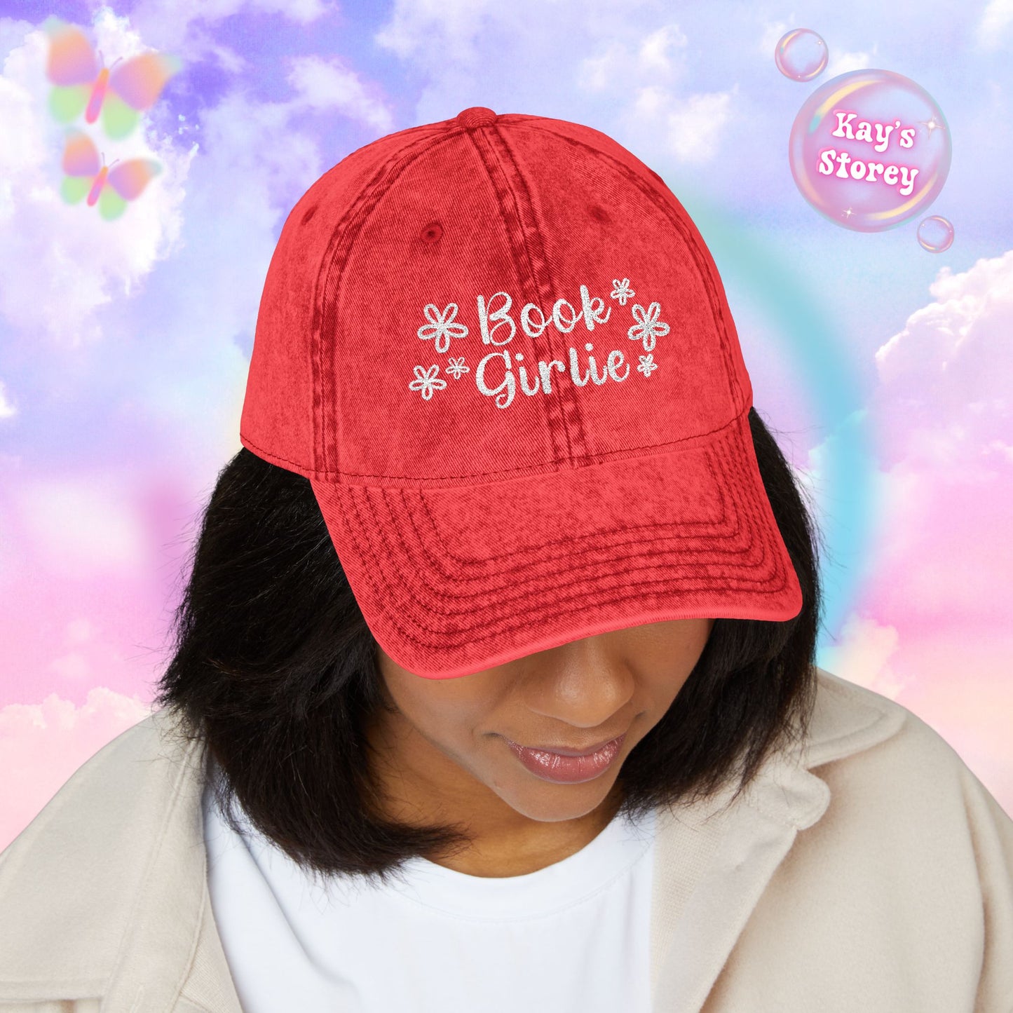 Bookish Girlie Vintage Cap