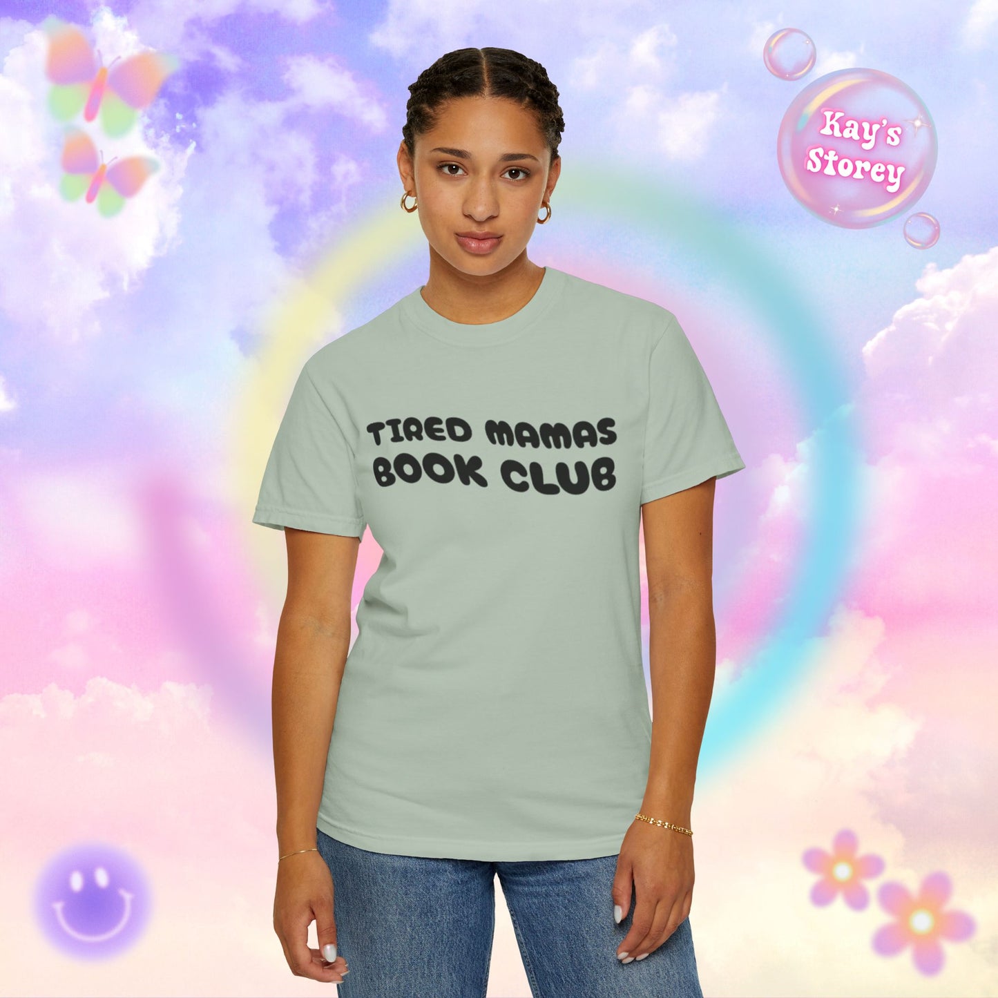 Tired Mamas Book Club Comfort Colors T-Shirt