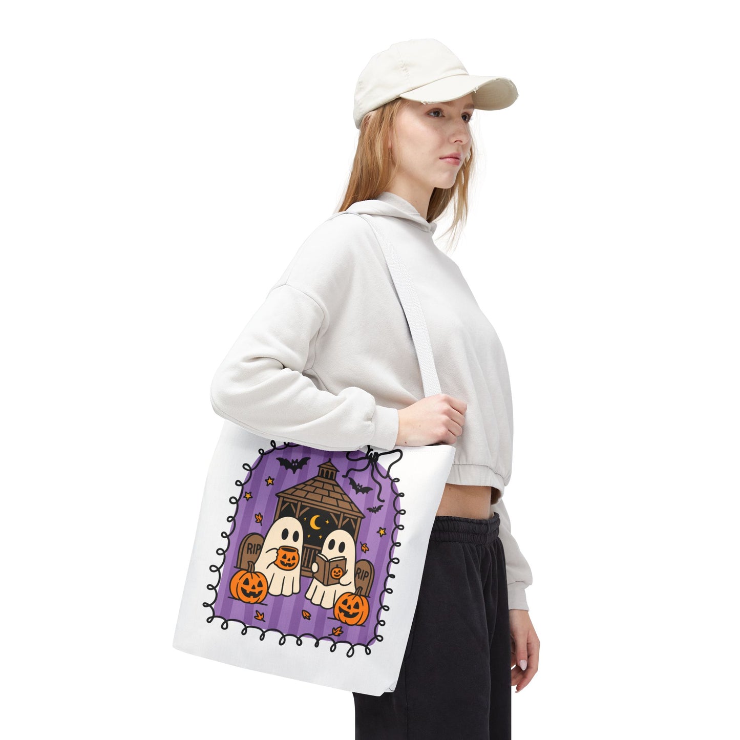 Spooky Season Ghostly Meeting Tote Bag