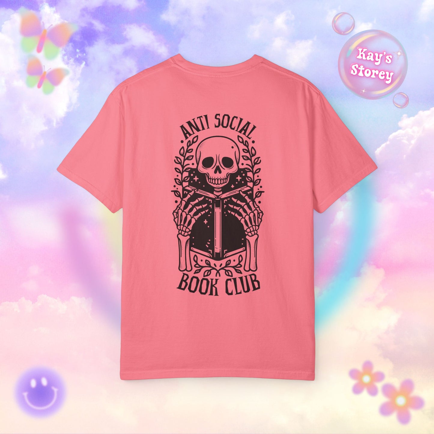 Skeleton Anti Social Comfort Colors T-Shirt