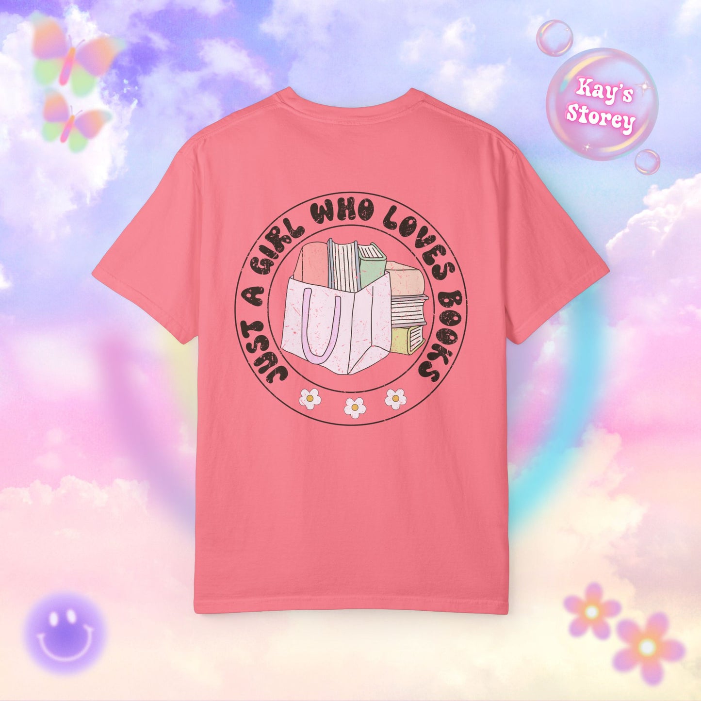 Just A Girl Who Loves Books Comfort Colors T-Shirt