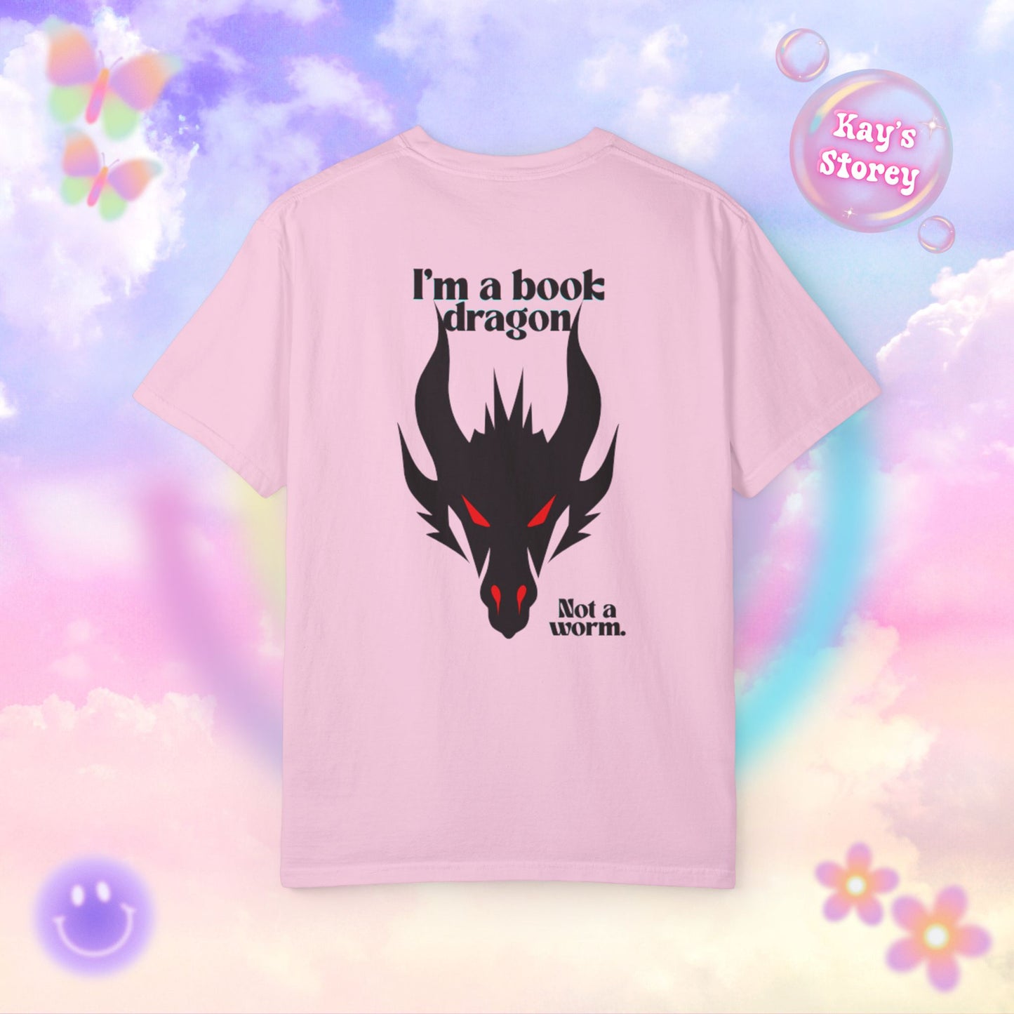 Book Dragon Red Comfort Colors T-Shirt