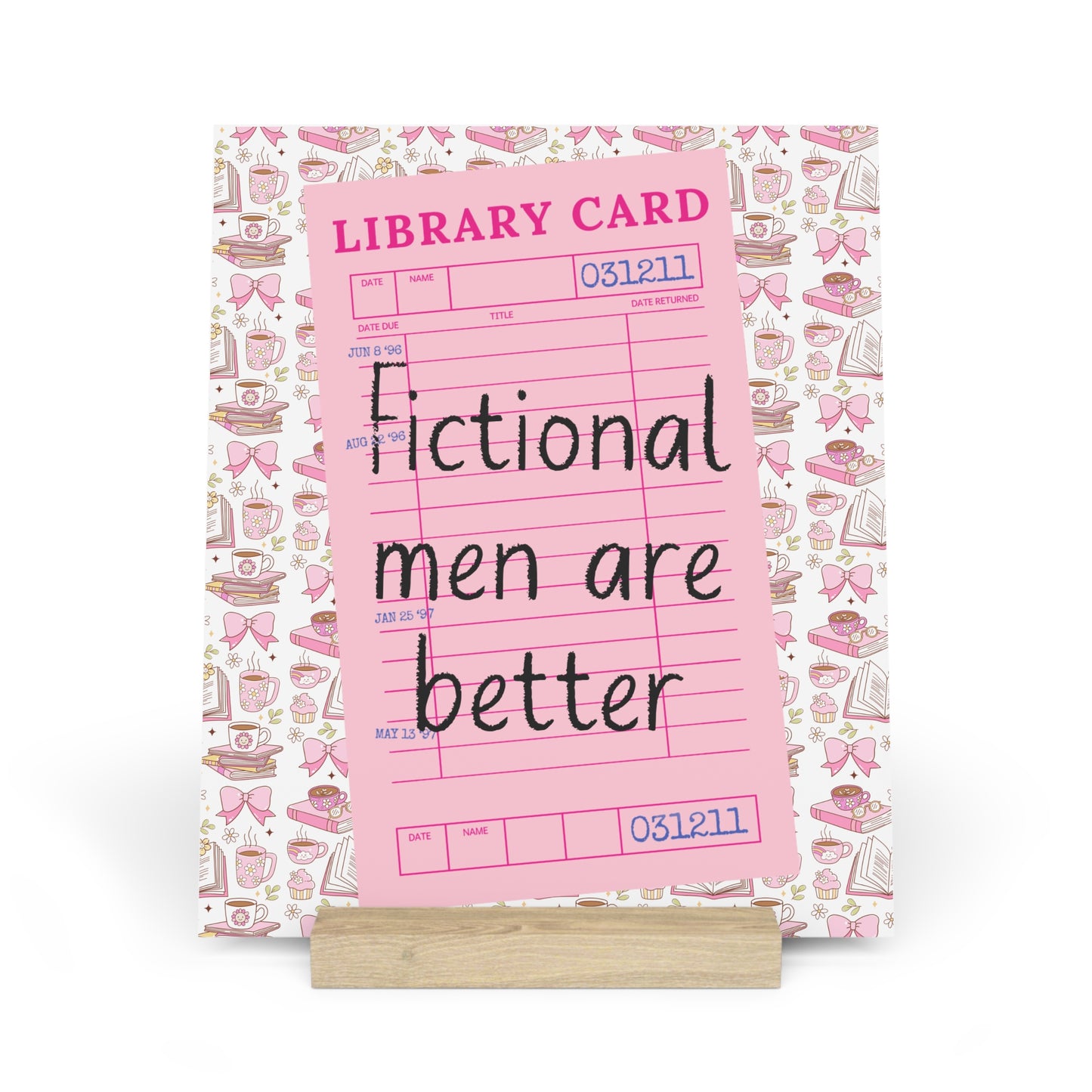 Fictional Men are Better Bookshelf Decor with Stand