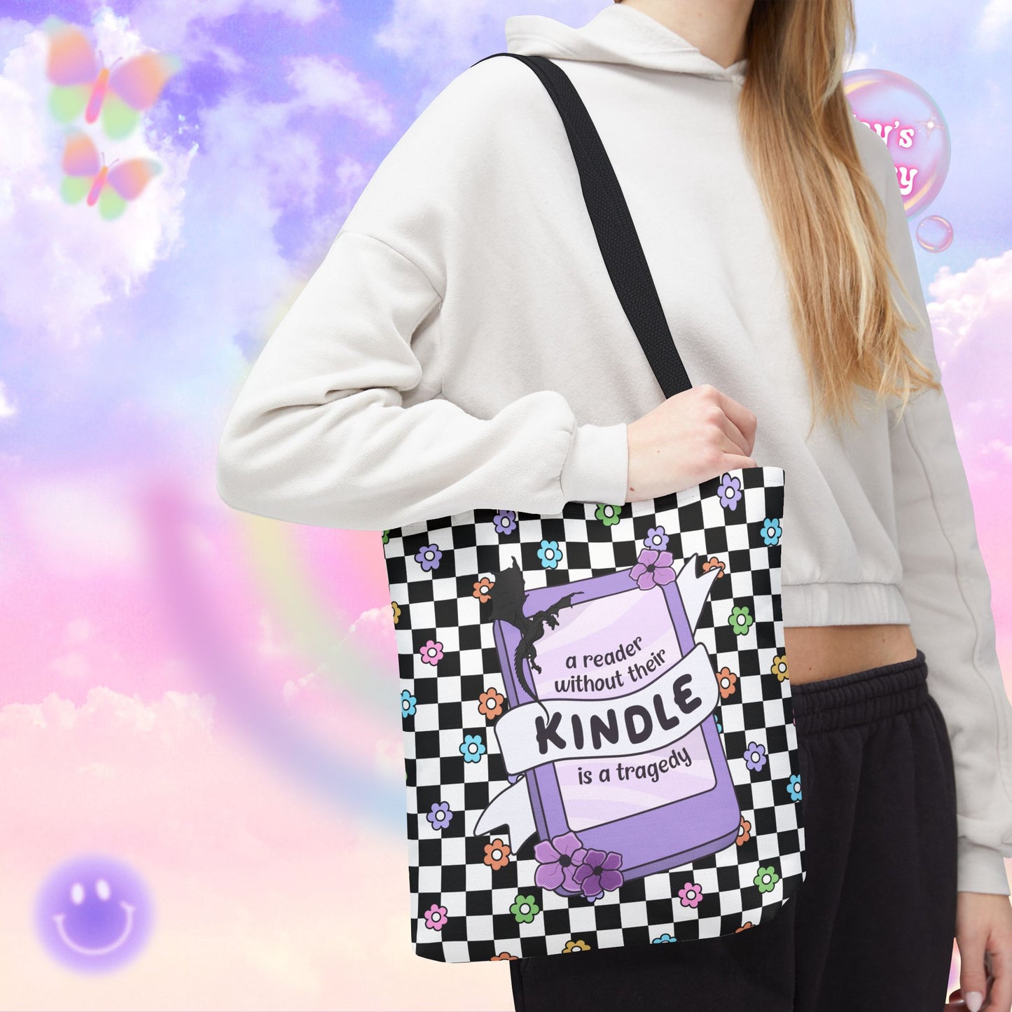 Reader Without Their Kindle Tote Bag