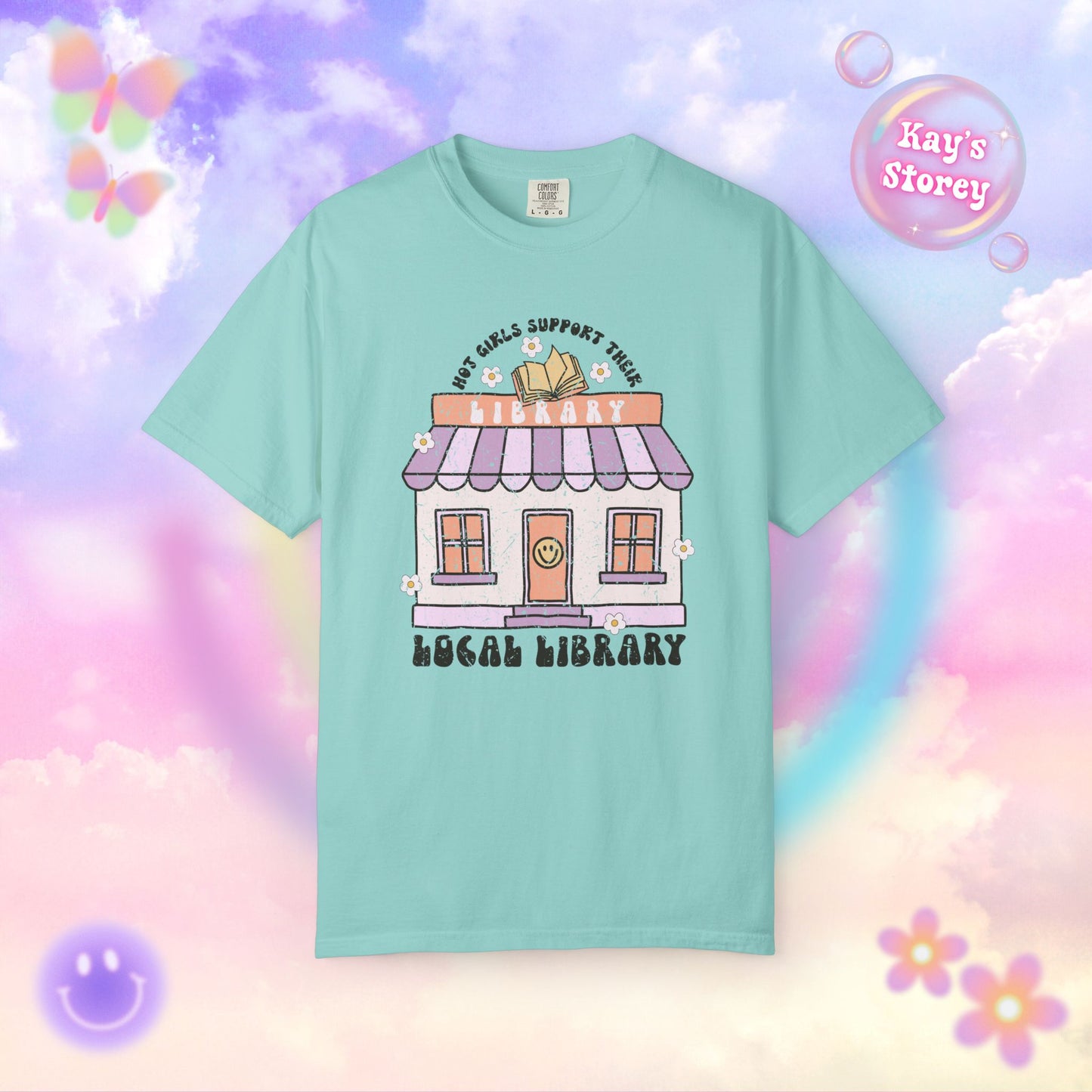Hot Girls Support Their Local Library Comfort Colors T-Shirt