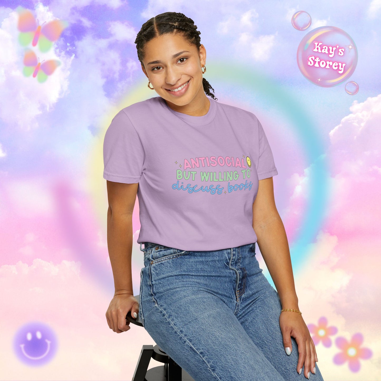 Willing to Discuss Books Comfort Colors T-Shirt
