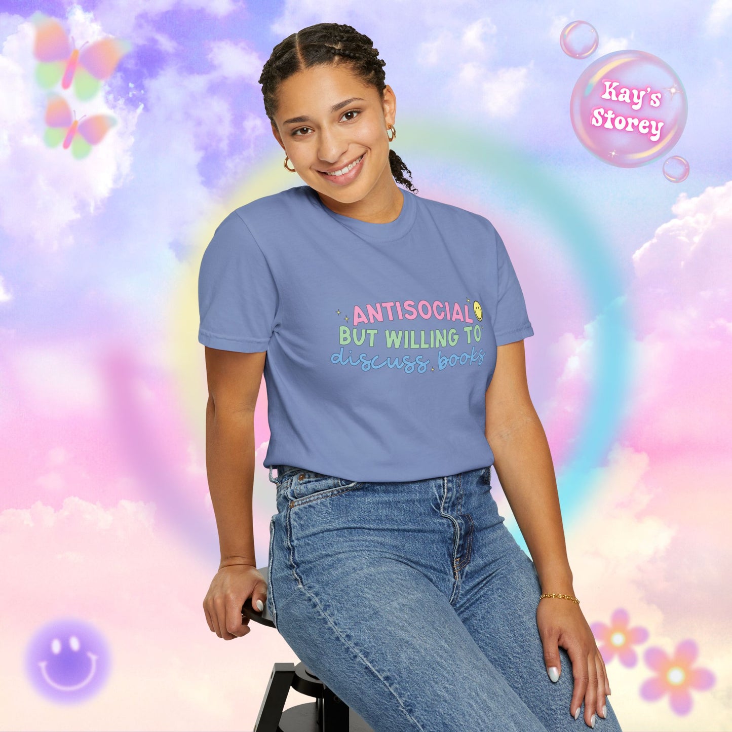 Willing to Discuss Books Comfort Colors T-Shirt