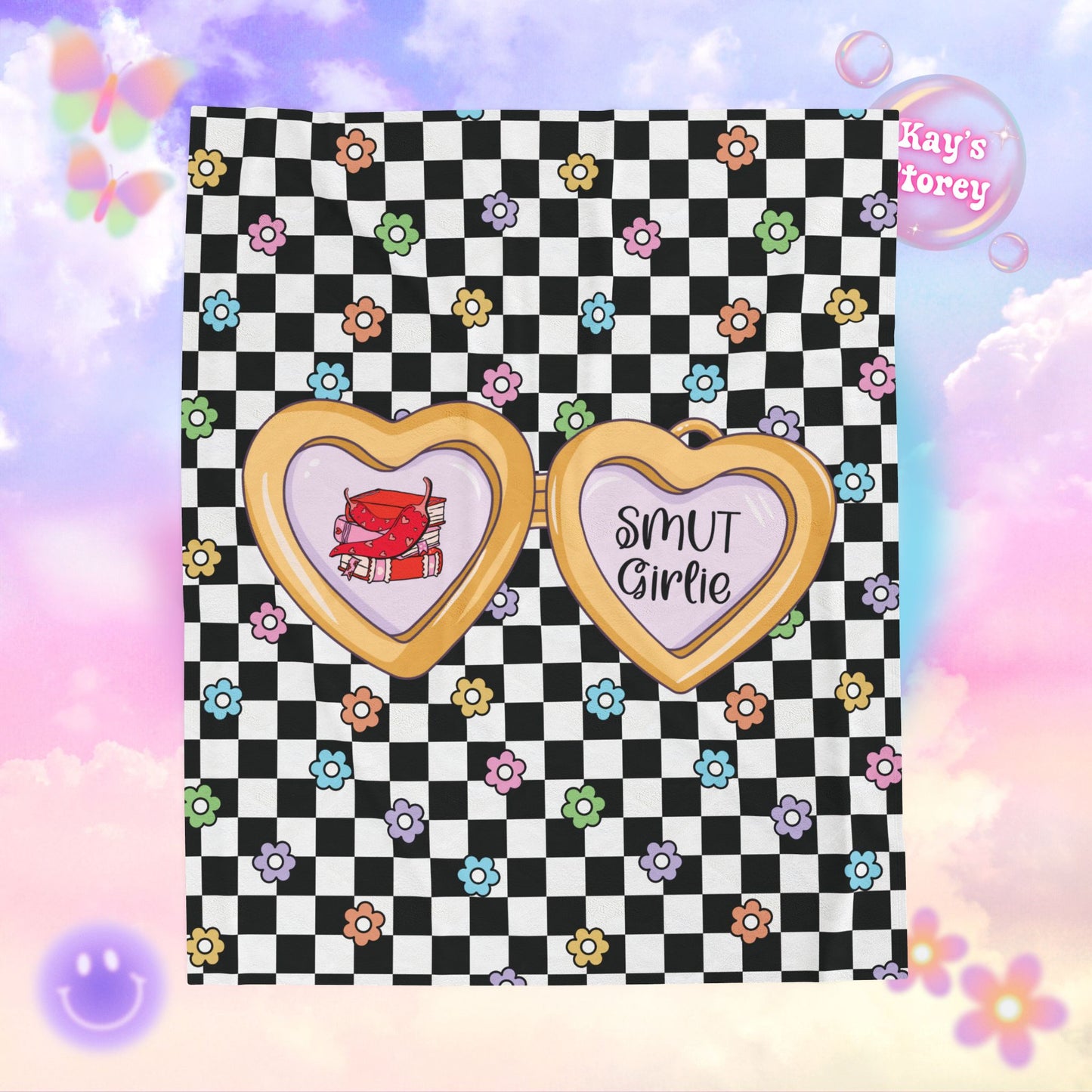 Smut Girlie Velveteen Plush Blanket