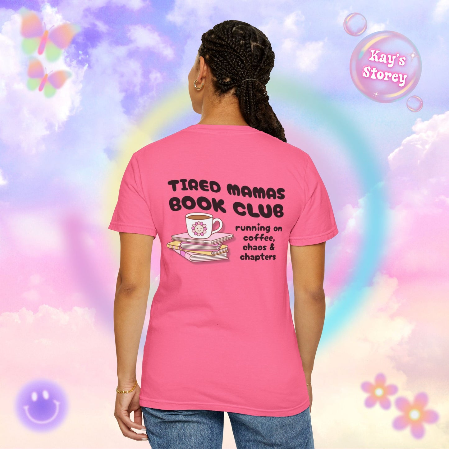 Tired Mamas Book Club Comfort Colors T-Shirt