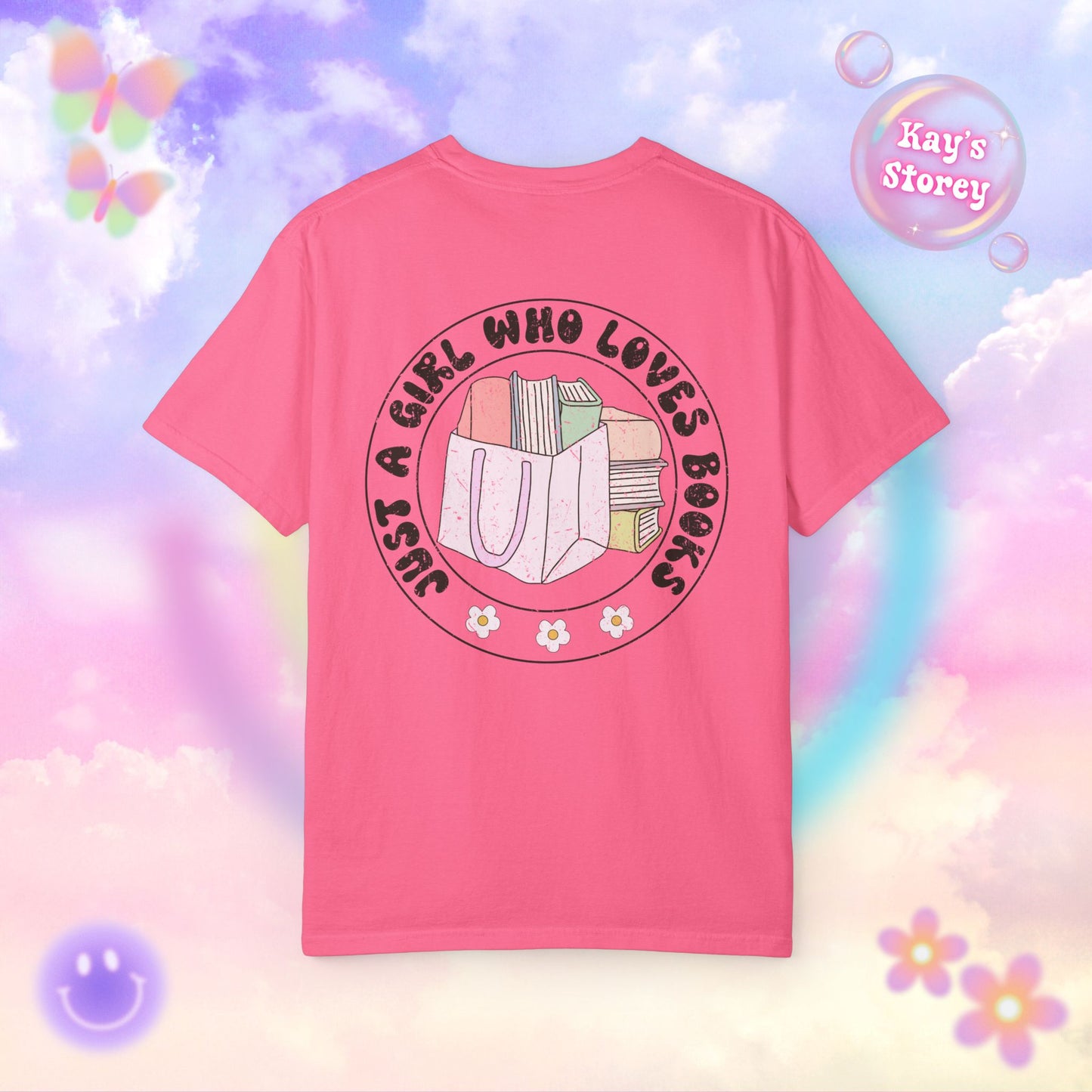 Just A Girl Who Loves Books Comfort Colors T-Shirt