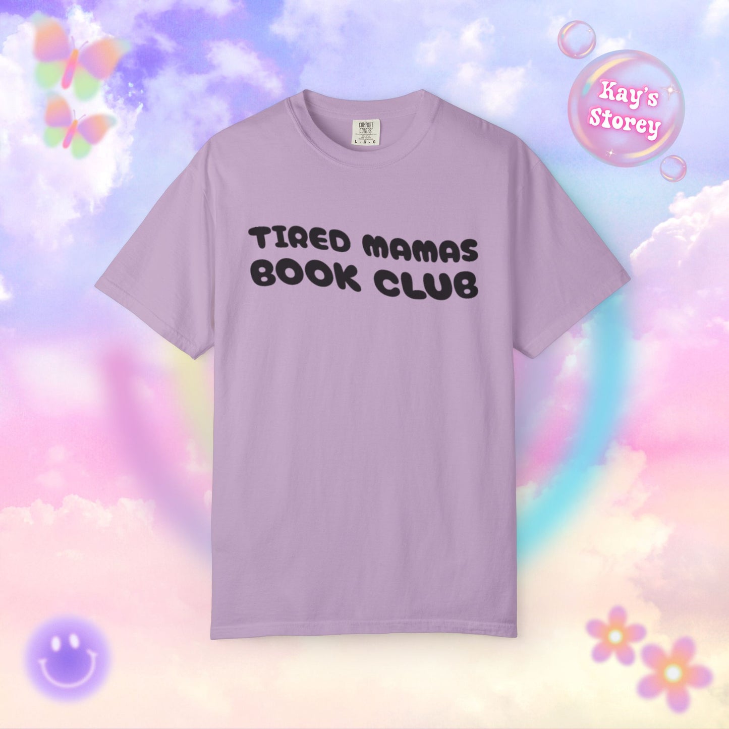 Tired Mamas Book Club Comfort Colors T-Shirt