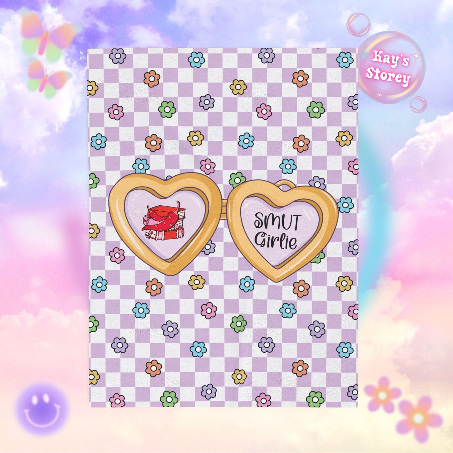 Purple Smut Girlie Velveteen Plush Blanket