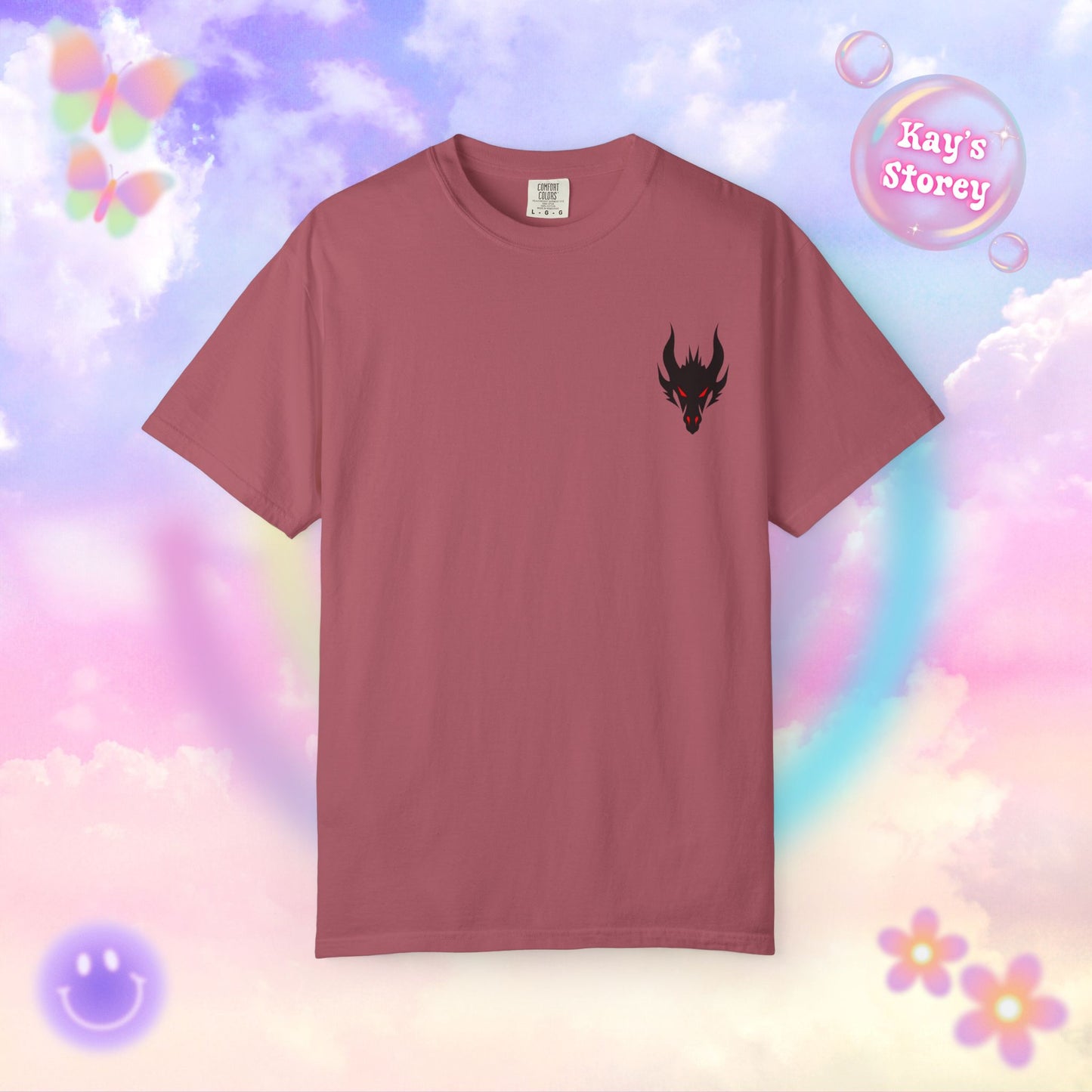 Book Dragon Red Comfort Colors T-Shirt