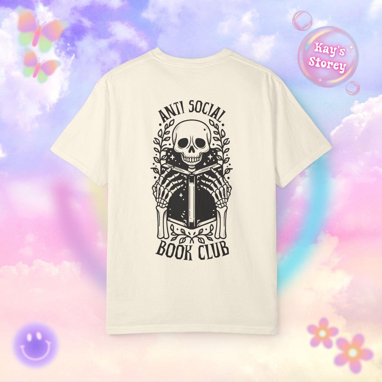 Skeleton Anti Social Comfort Colors T-Shirt