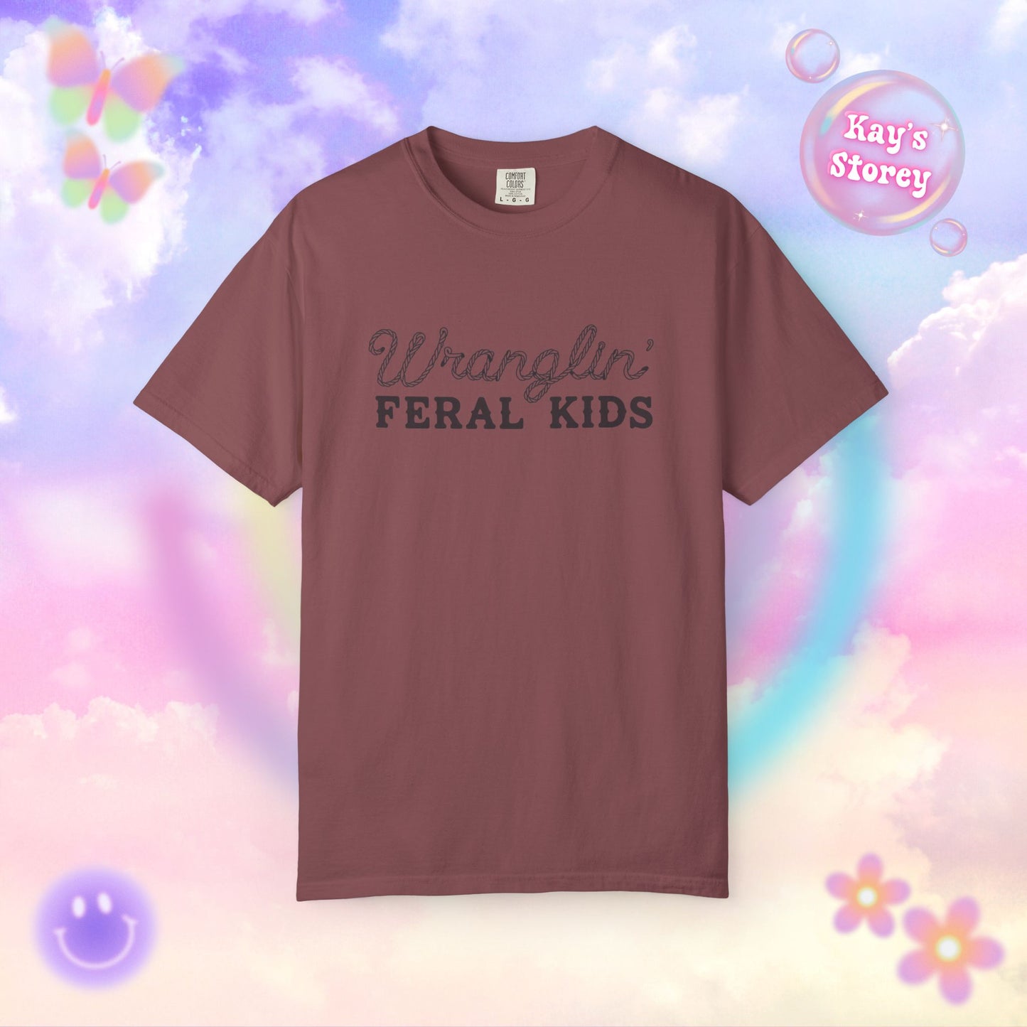 Wranglin' Feral Kids Comfort Colors T-Shirt