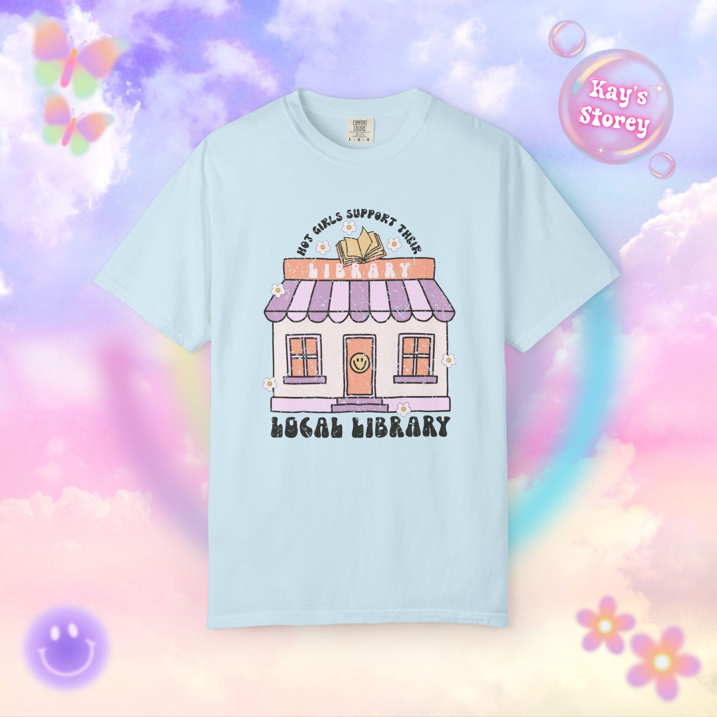 Hot Girls Support Their Local Library Comfort Colors T-Shirt