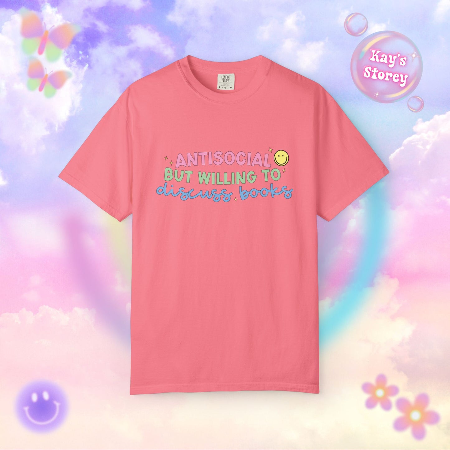 Willing to Discuss Books Comfort Colors T-Shirt
