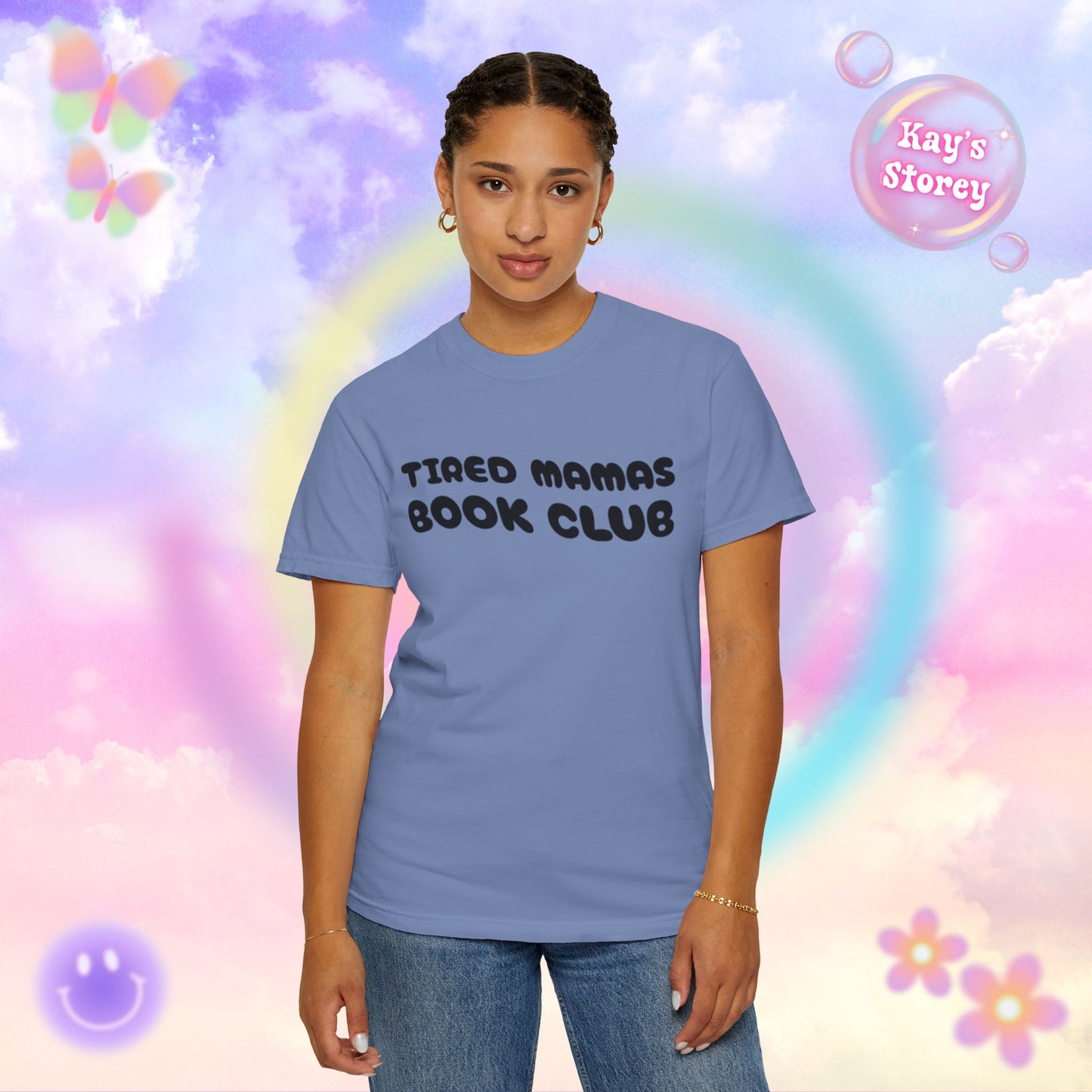 Tired Mamas Book Club Comfort Colors T-Shirt