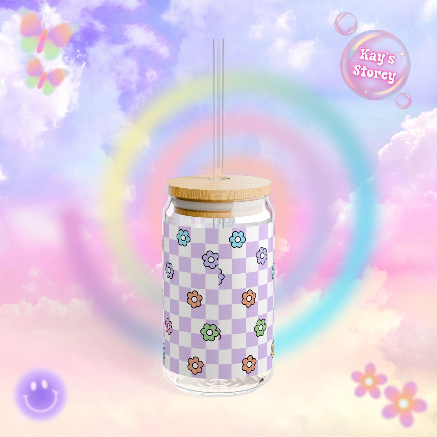 Purple Sci-Fi Girlie Sipper Glass, 16oz
