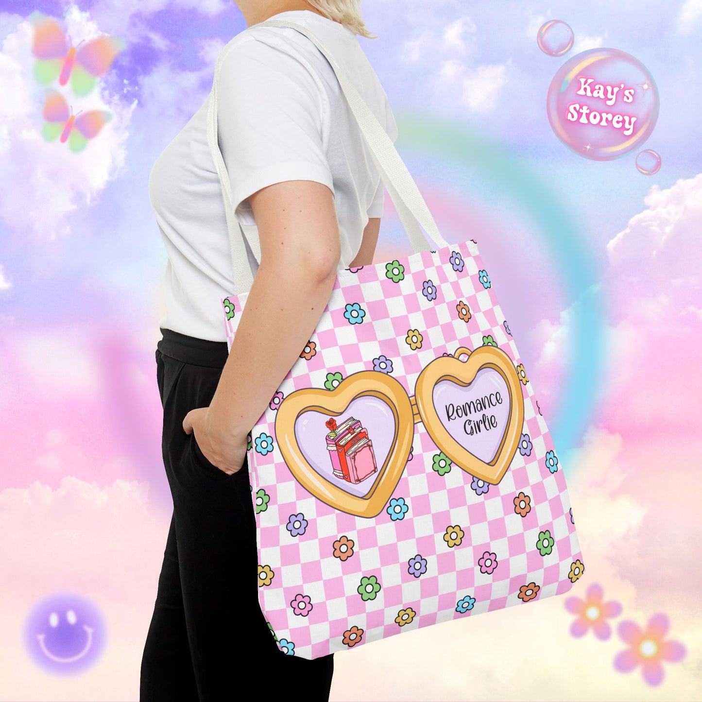 Pink Romance Girlie Tote Bag