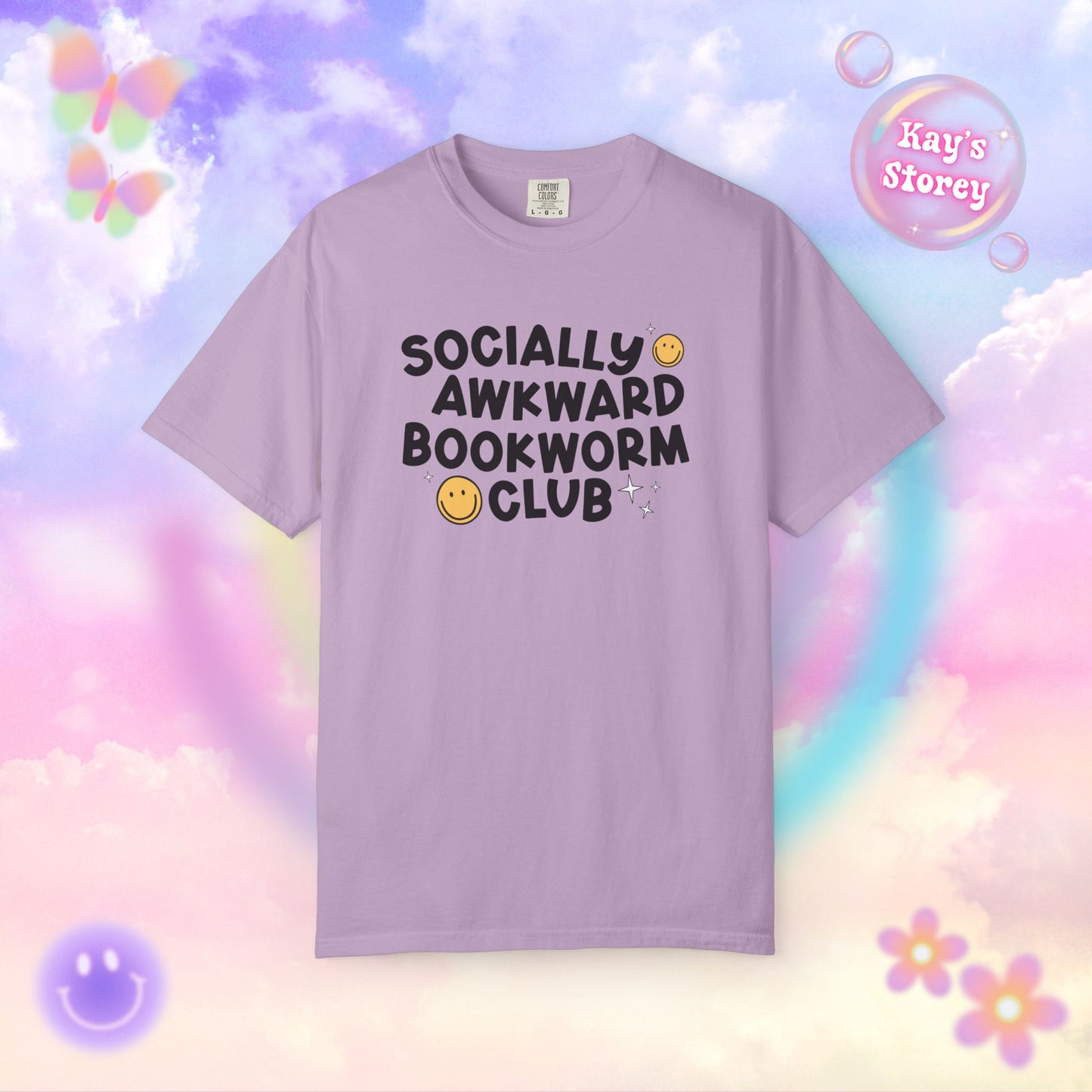 Socially Awkward Bookworm Club Comfort Colors T-Shirt
