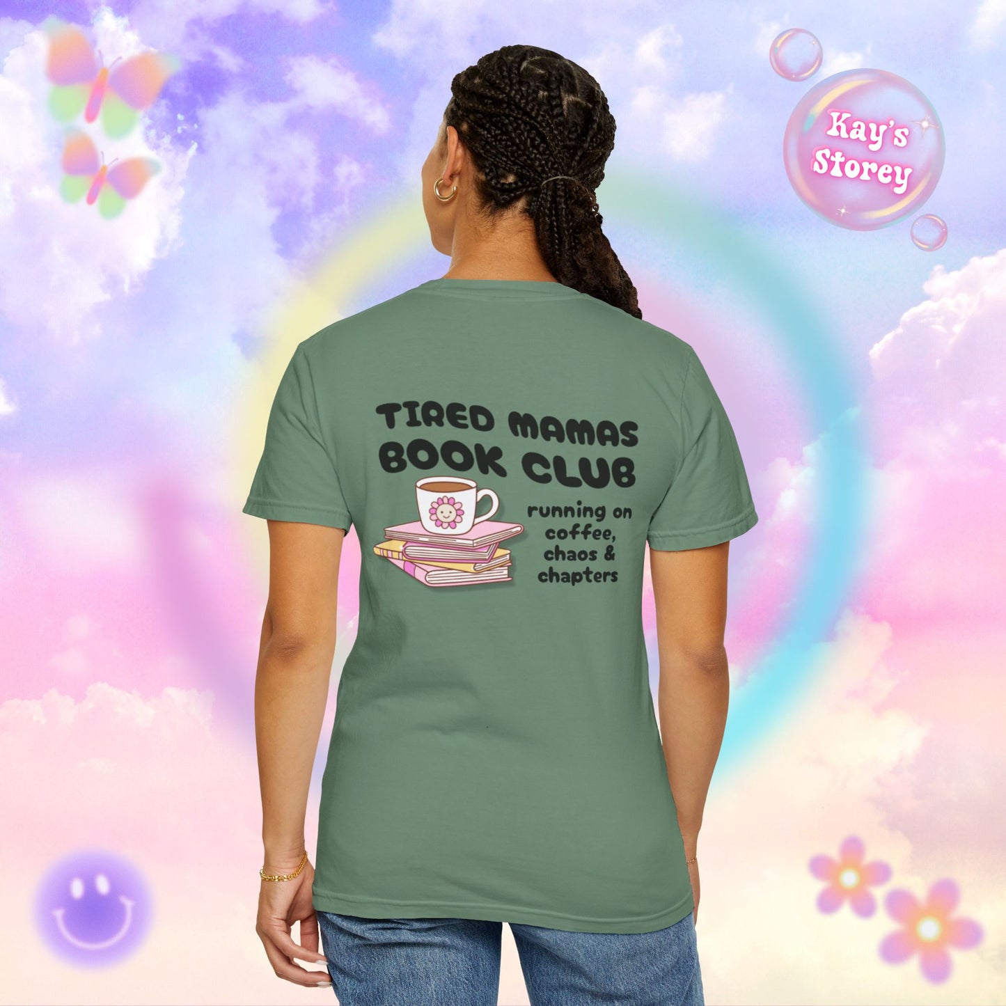 Tired Mamas Book Club Comfort Colors T-Shirt