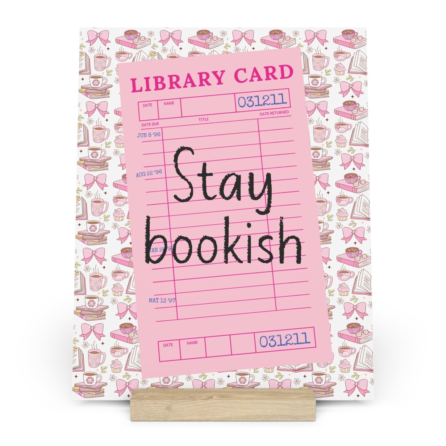 Stay Bookish Bookshelf Decor with Stand