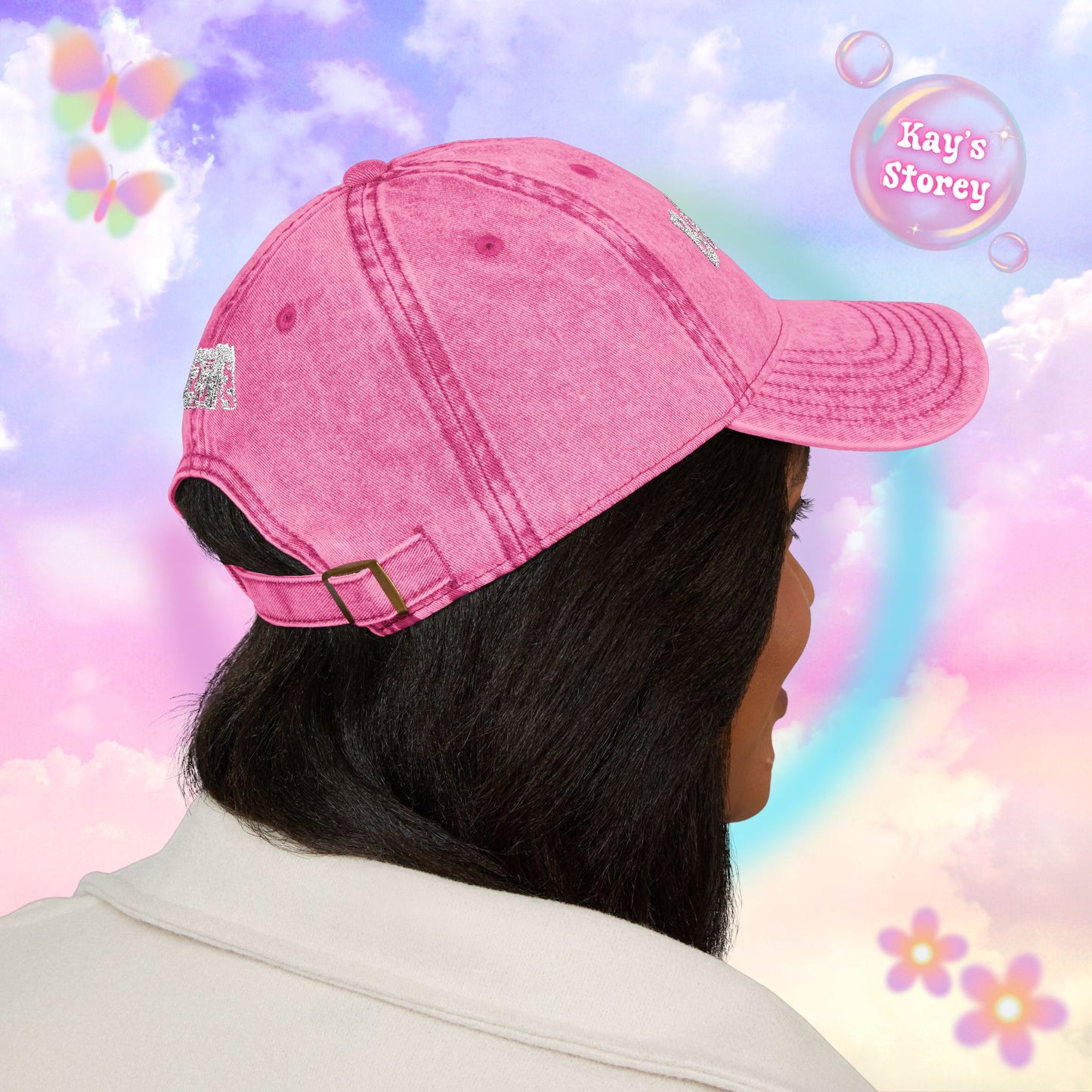 Bookish Embroidered Vintage Cap