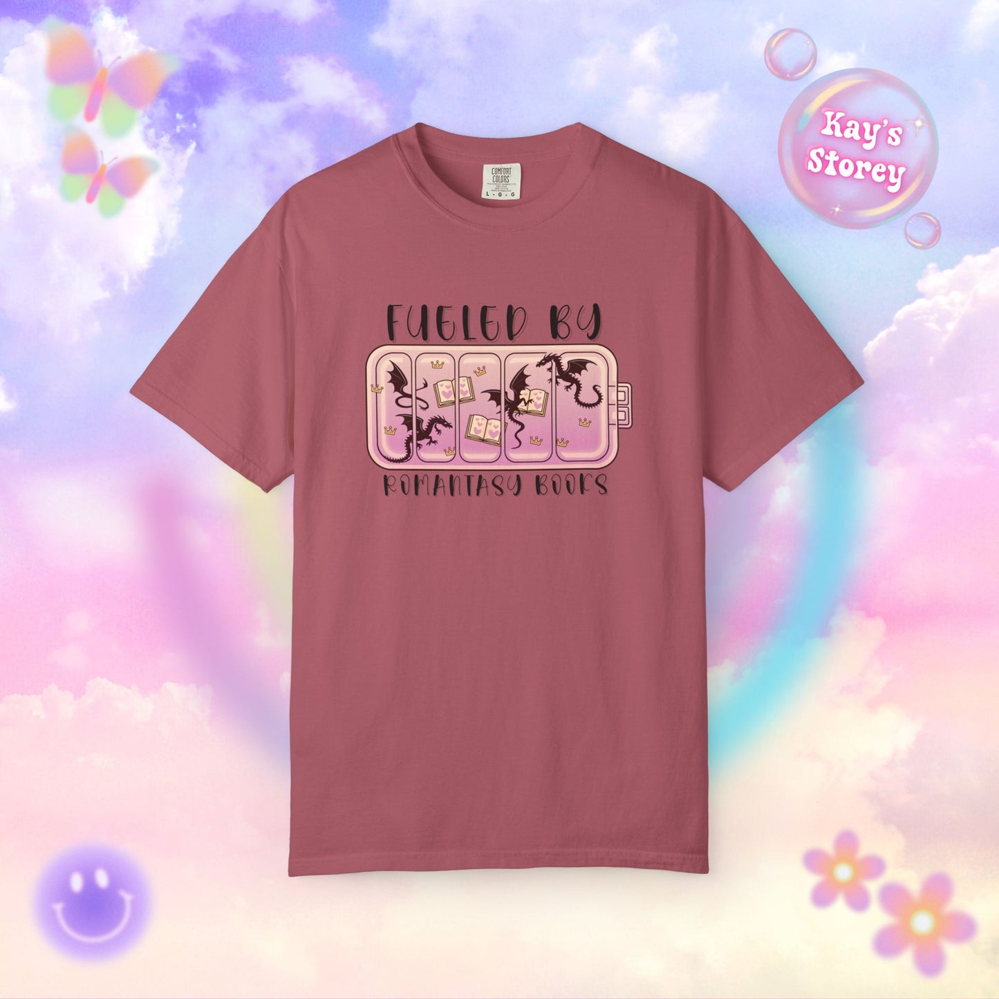 Fueled by Romantasy Books Comfort Colors T-Shirt